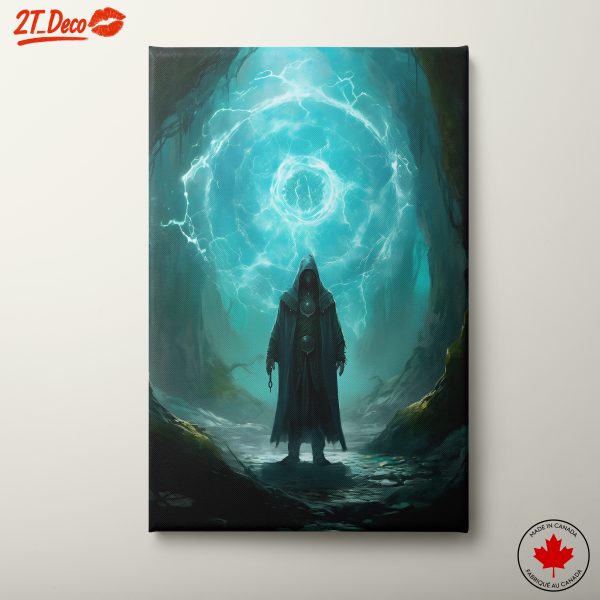 Mysterious Fantasy Character in Enchanted Forest