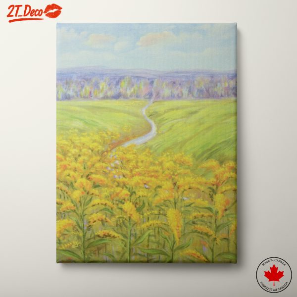 Vibrant Yellow Flower Landscape