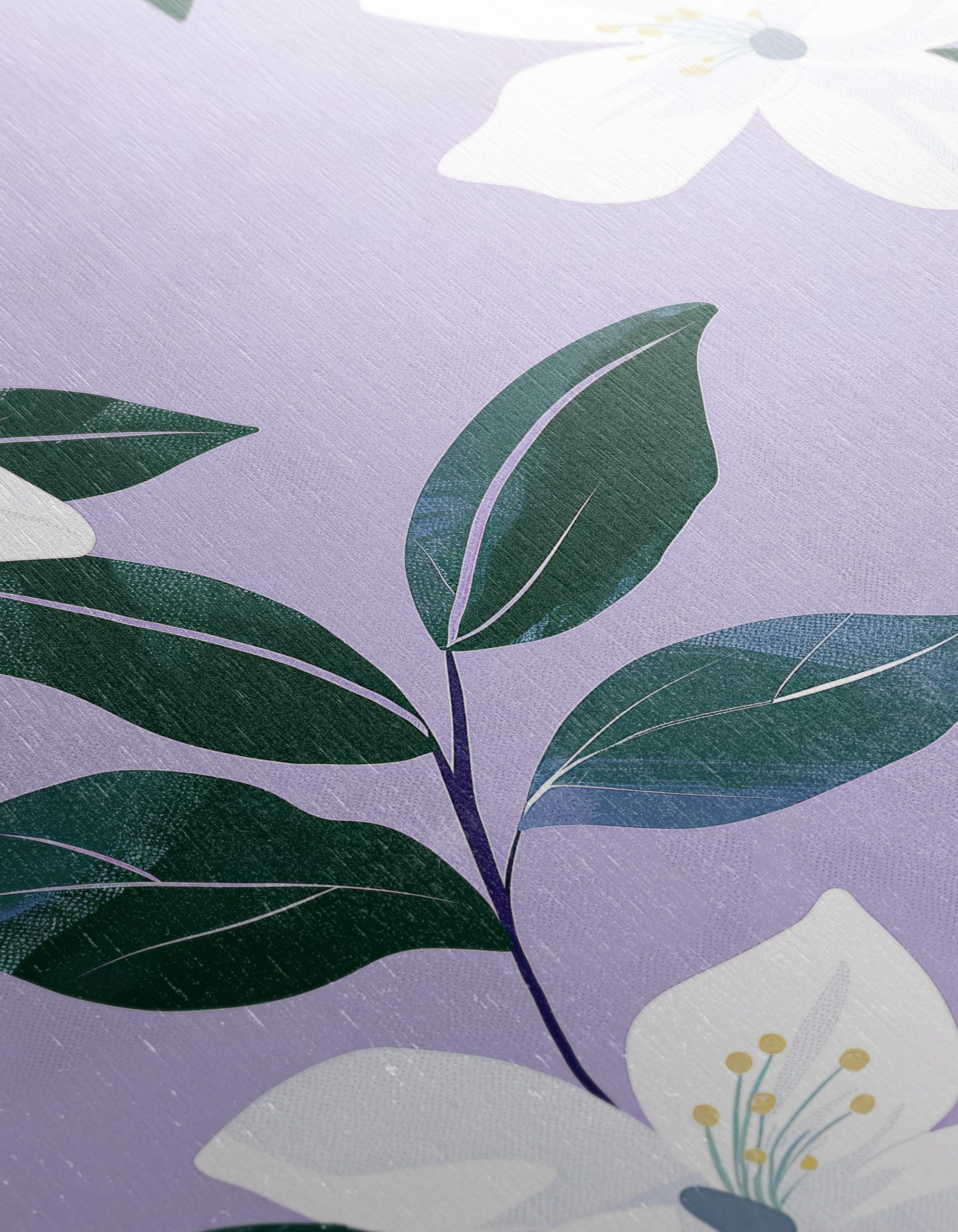 Elegant Floral Design on Purple Background - Image 12