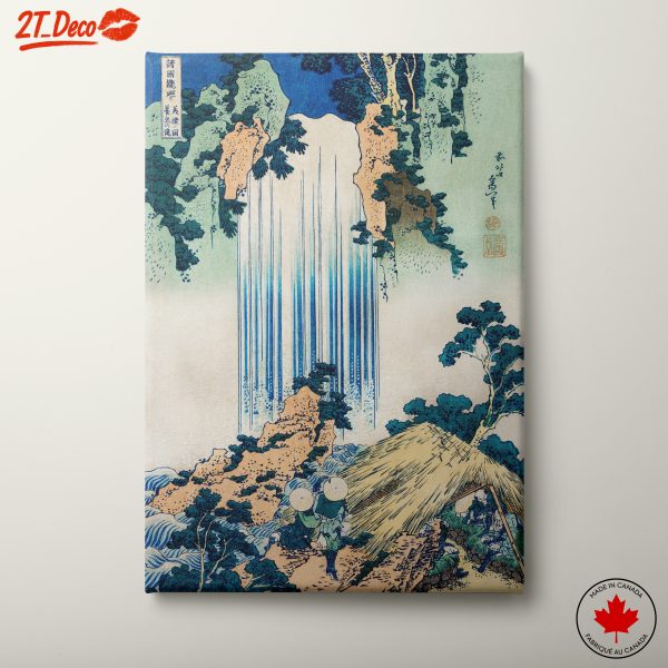 Elegant Ancient Japanese Waterfall Art