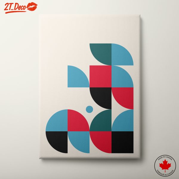 Vibrant Geometric Abstract Art Composition