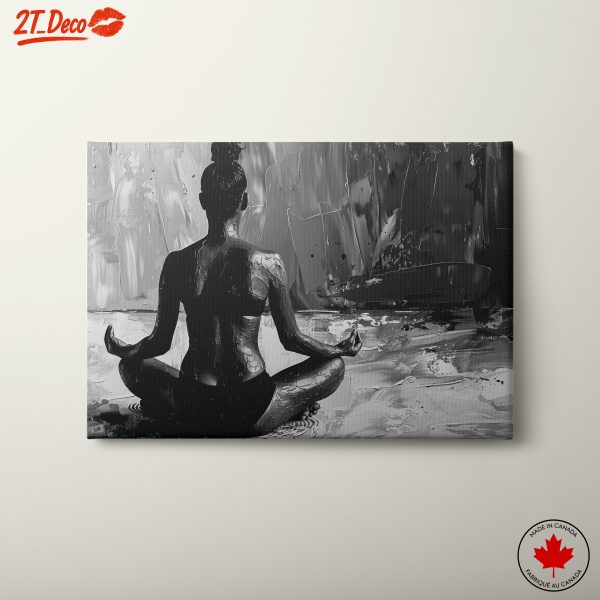 Black and White Meditation Portrait