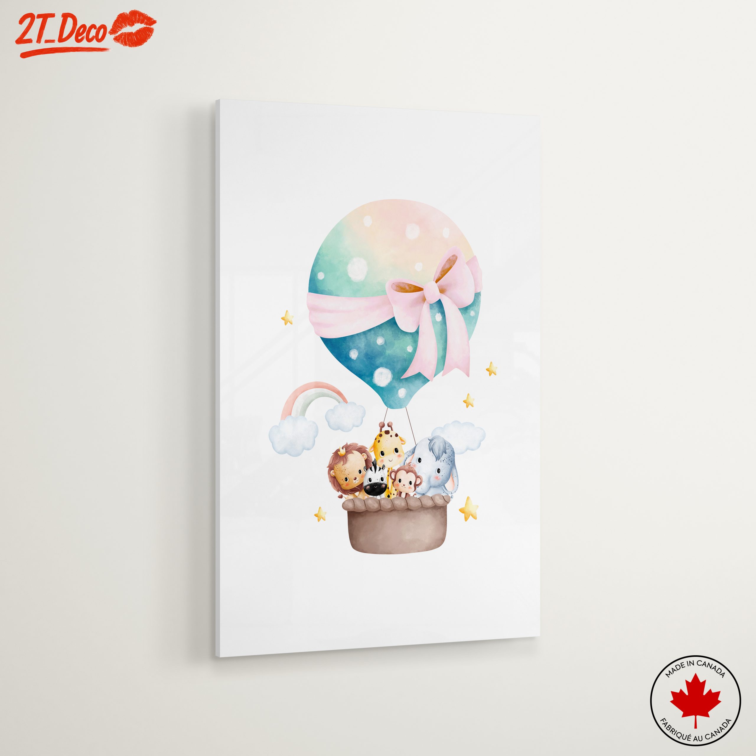 Cute Animal Hot Air Balloon Fantasy Art - Image 6