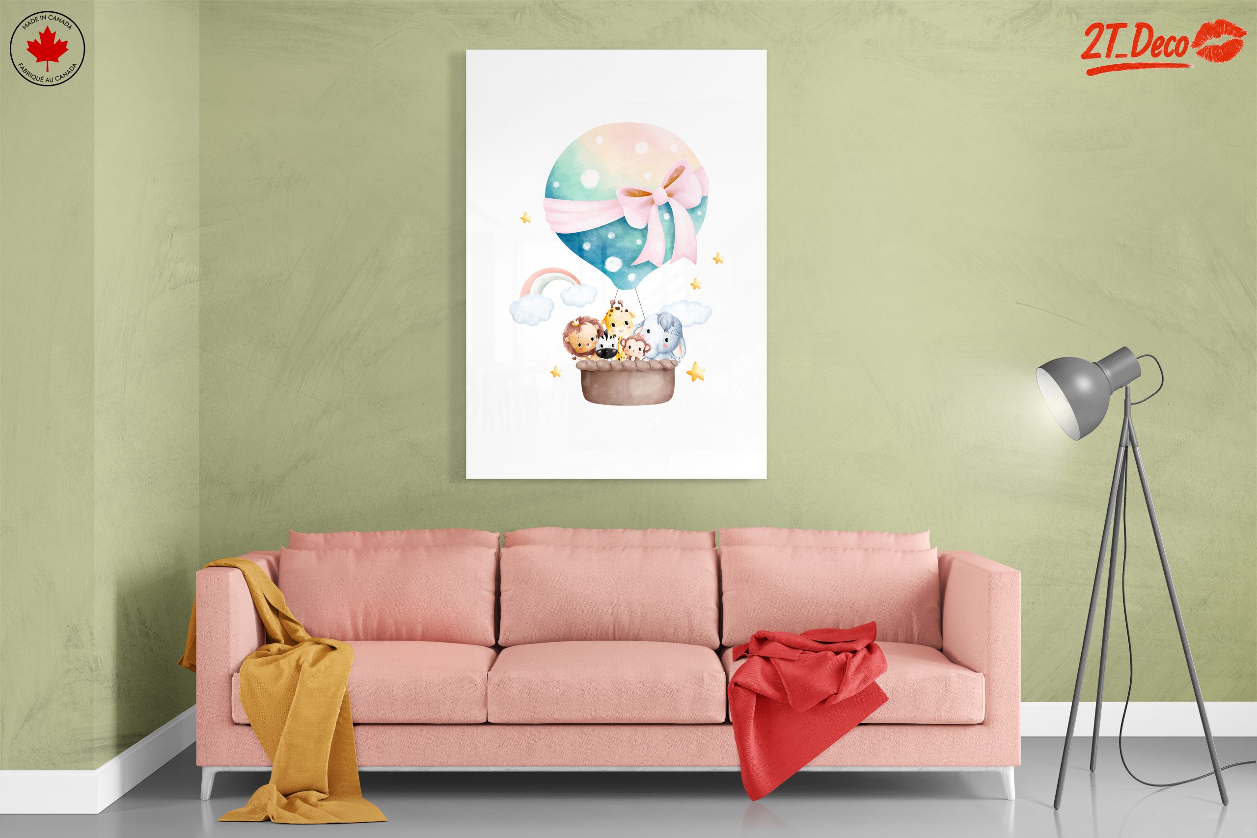 Cute Animal Hot Air Balloon Fantasy Art - Image 7