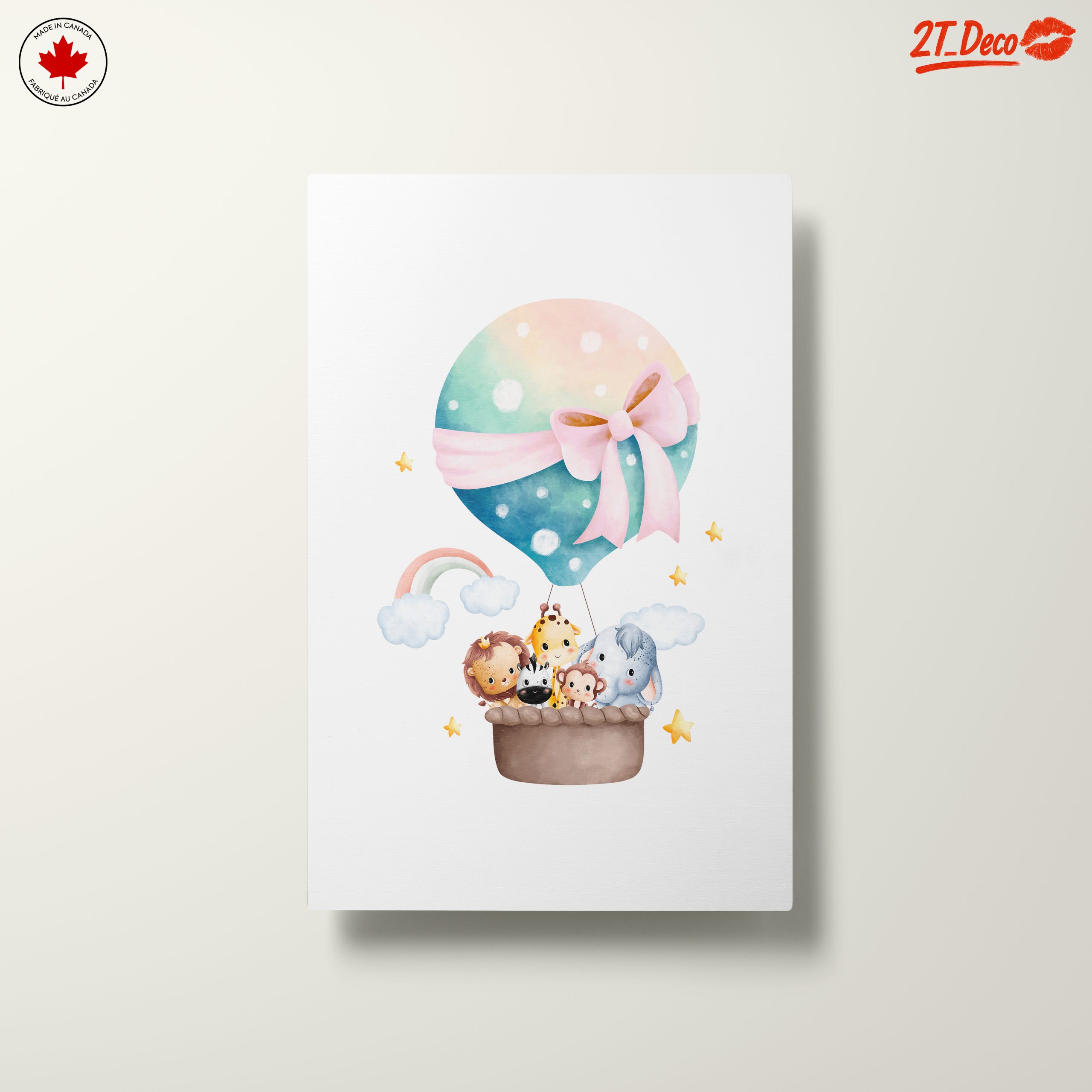 Cute Animal Hot Air Balloon Fantasy Art - Image 10