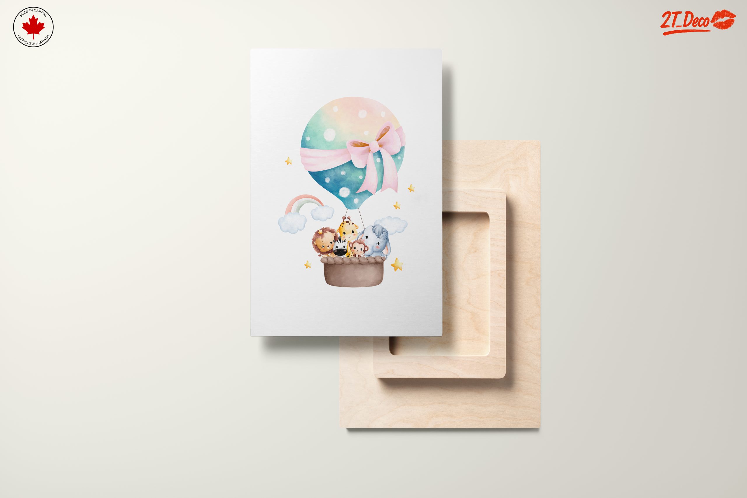 Cute Animal Hot Air Balloon Fantasy Art - Image 11