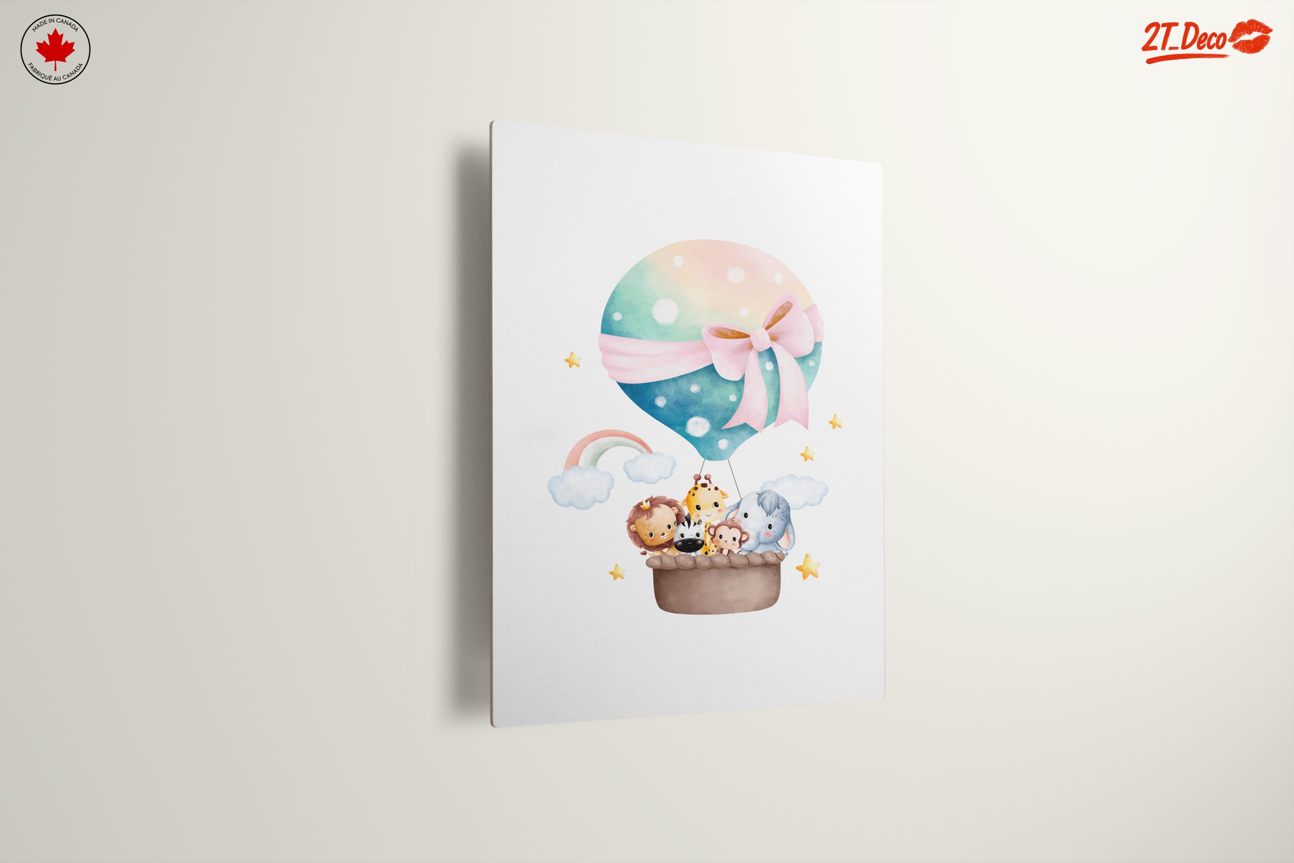 Cute Animal Hot Air Balloon Fantasy Art - Image 13
