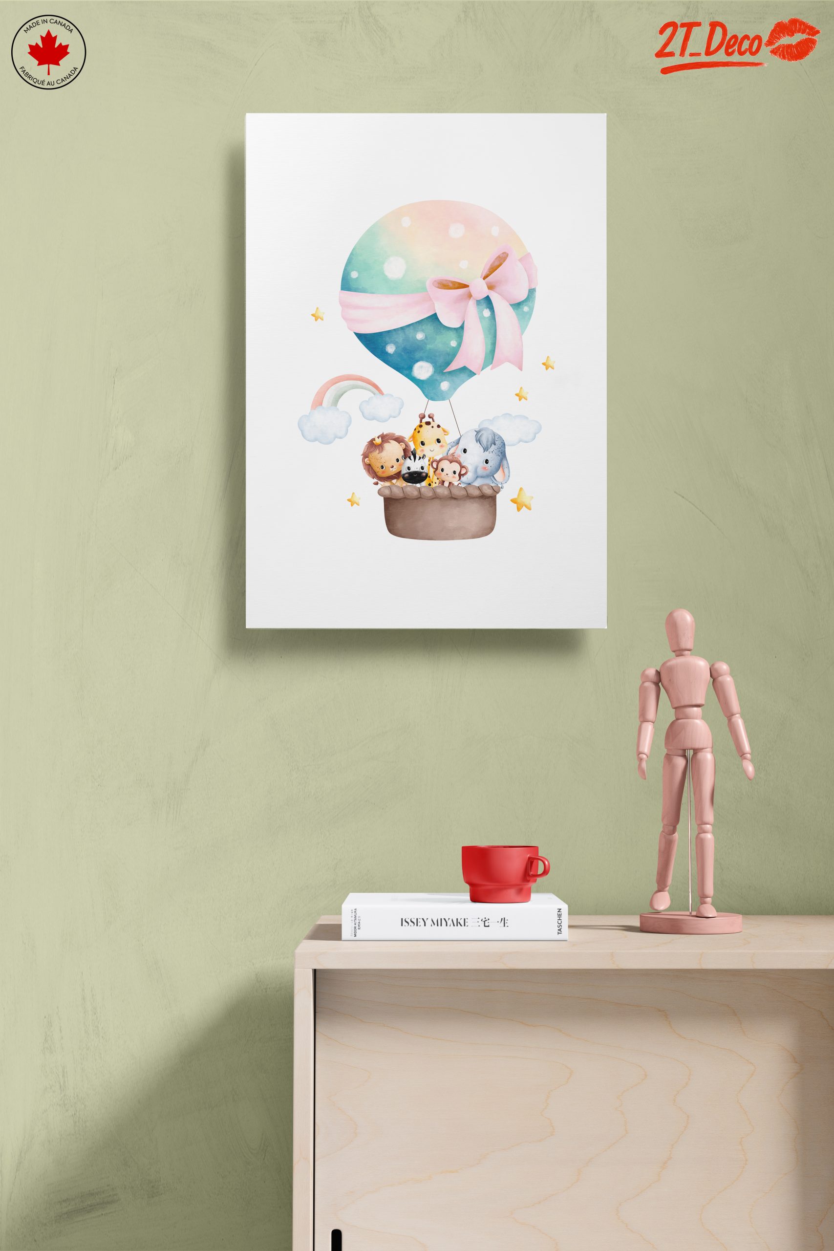 Cute Animal Hot Air Balloon Fantasy Art - Image 14