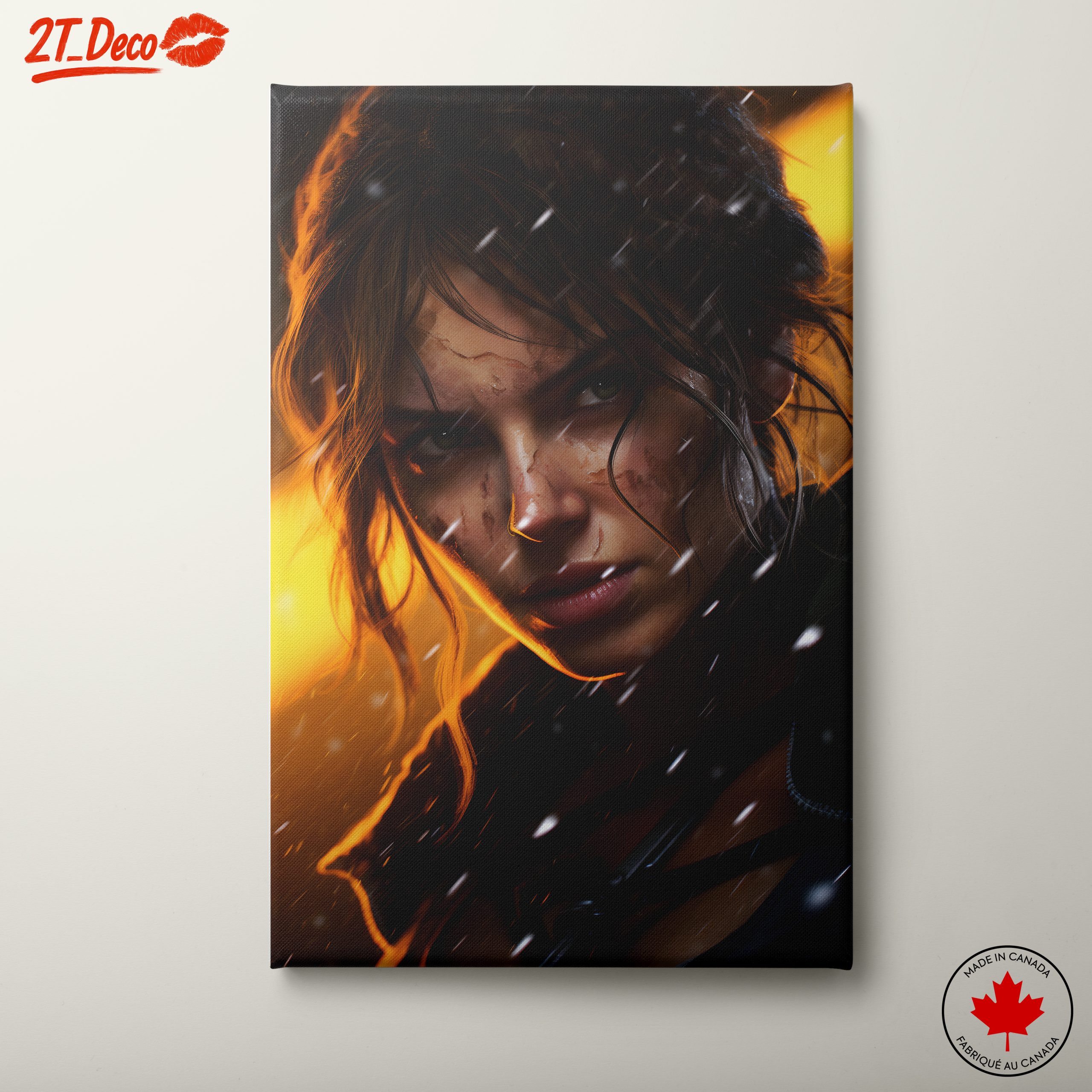 Intense Dynamic Character Portrait Art
