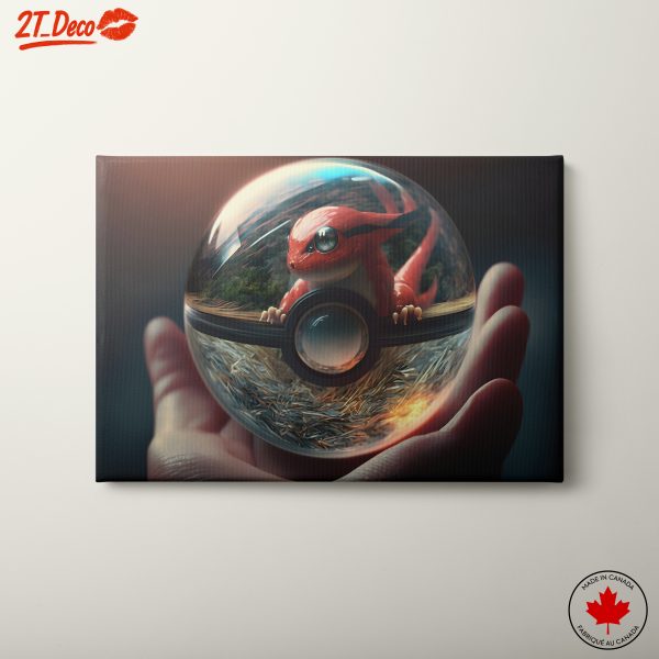 Charming Animated Character in Poké Ball