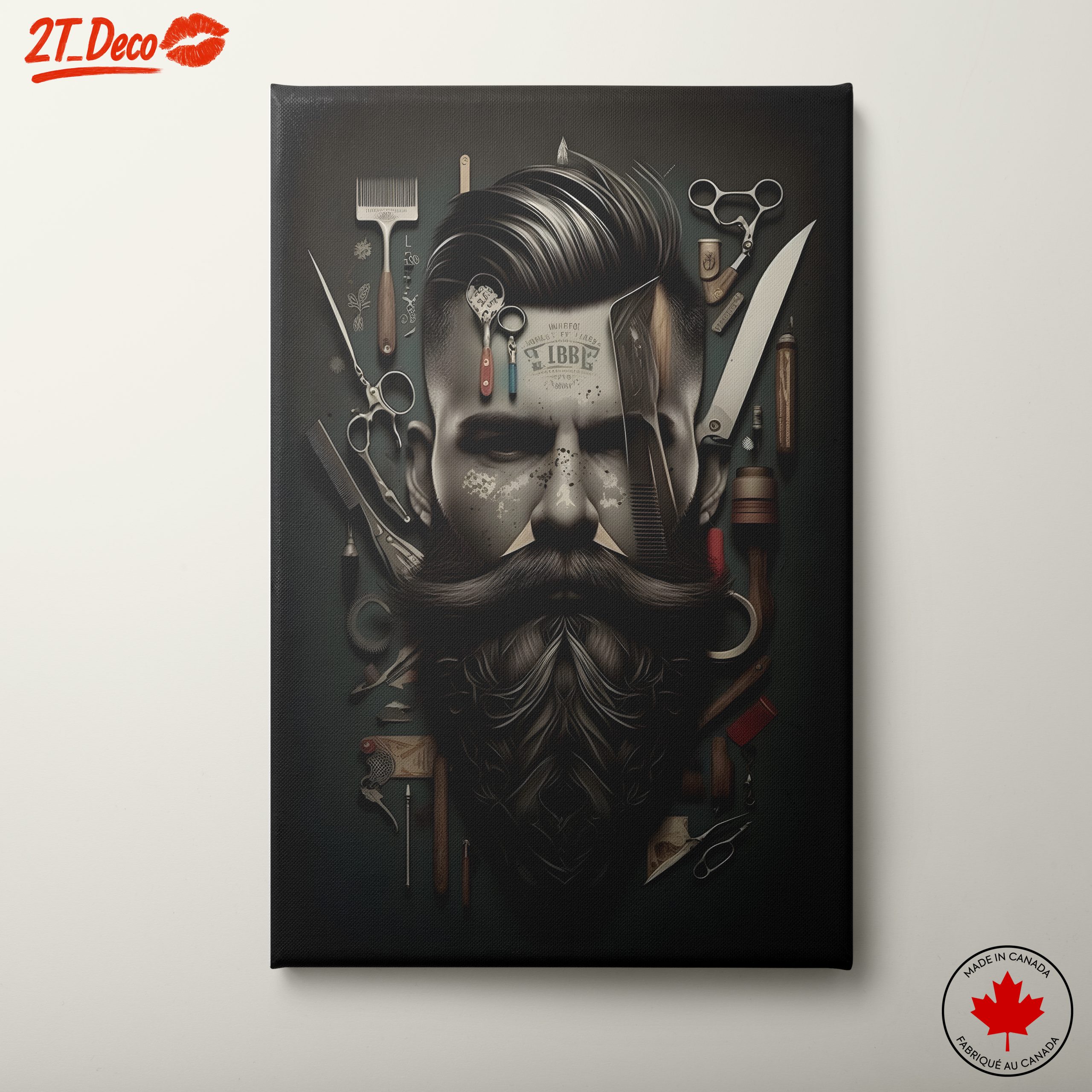 Stylish Barber Industry Artwork