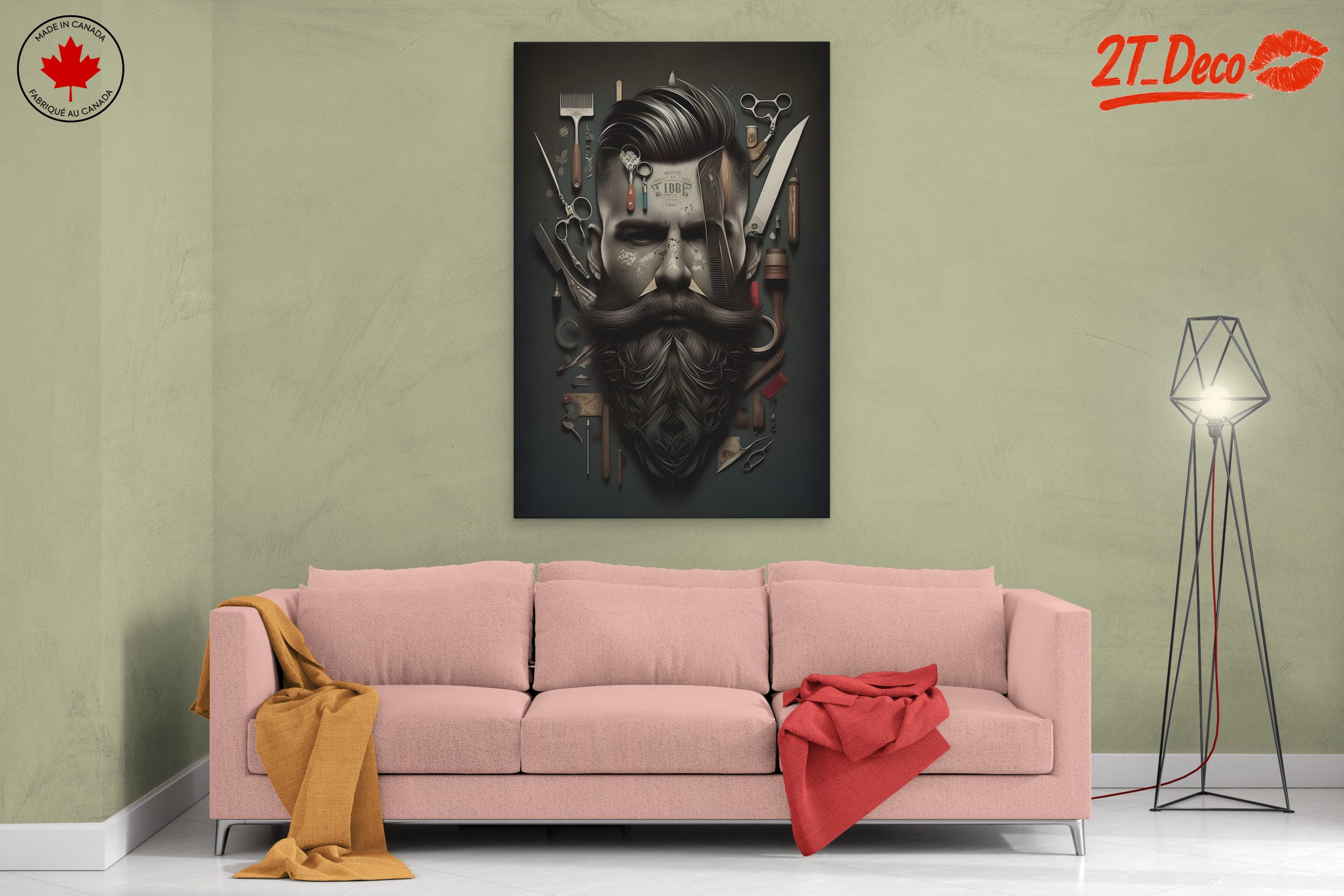 Stylish Barber Industry Artwork - Image 2