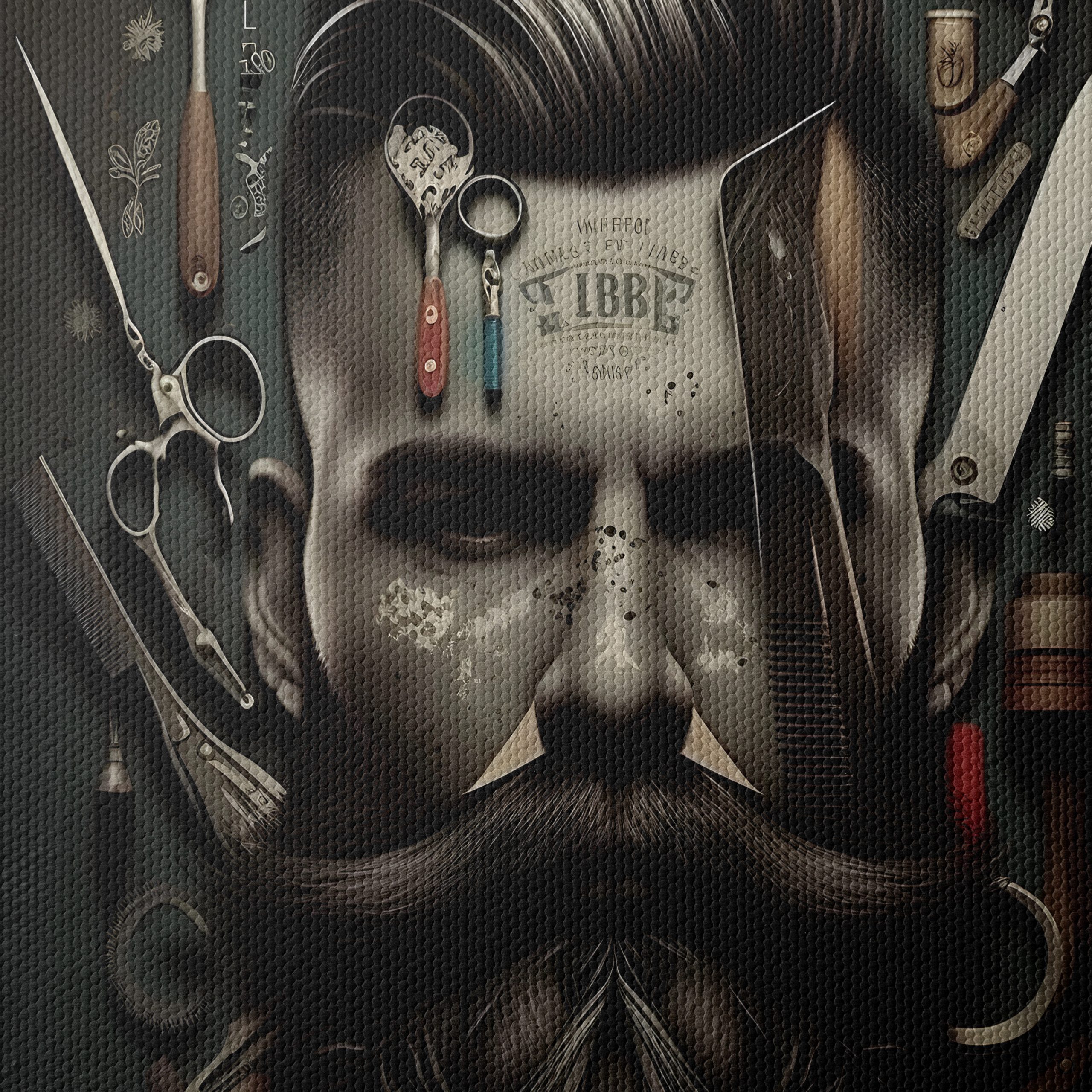 Stylish Barber Industry Artwork - Image 4