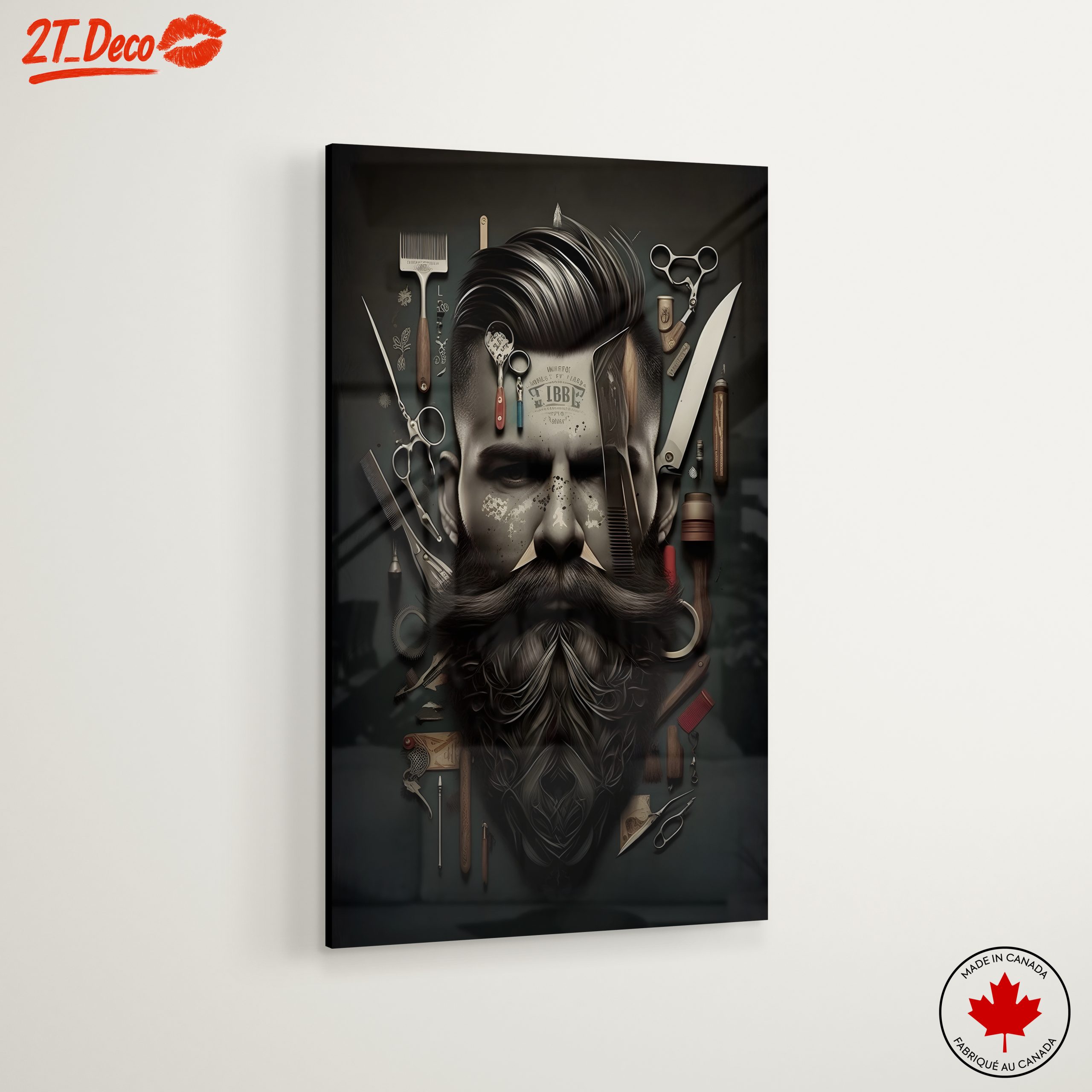 Stylish Barber Industry Artwork - Image 6