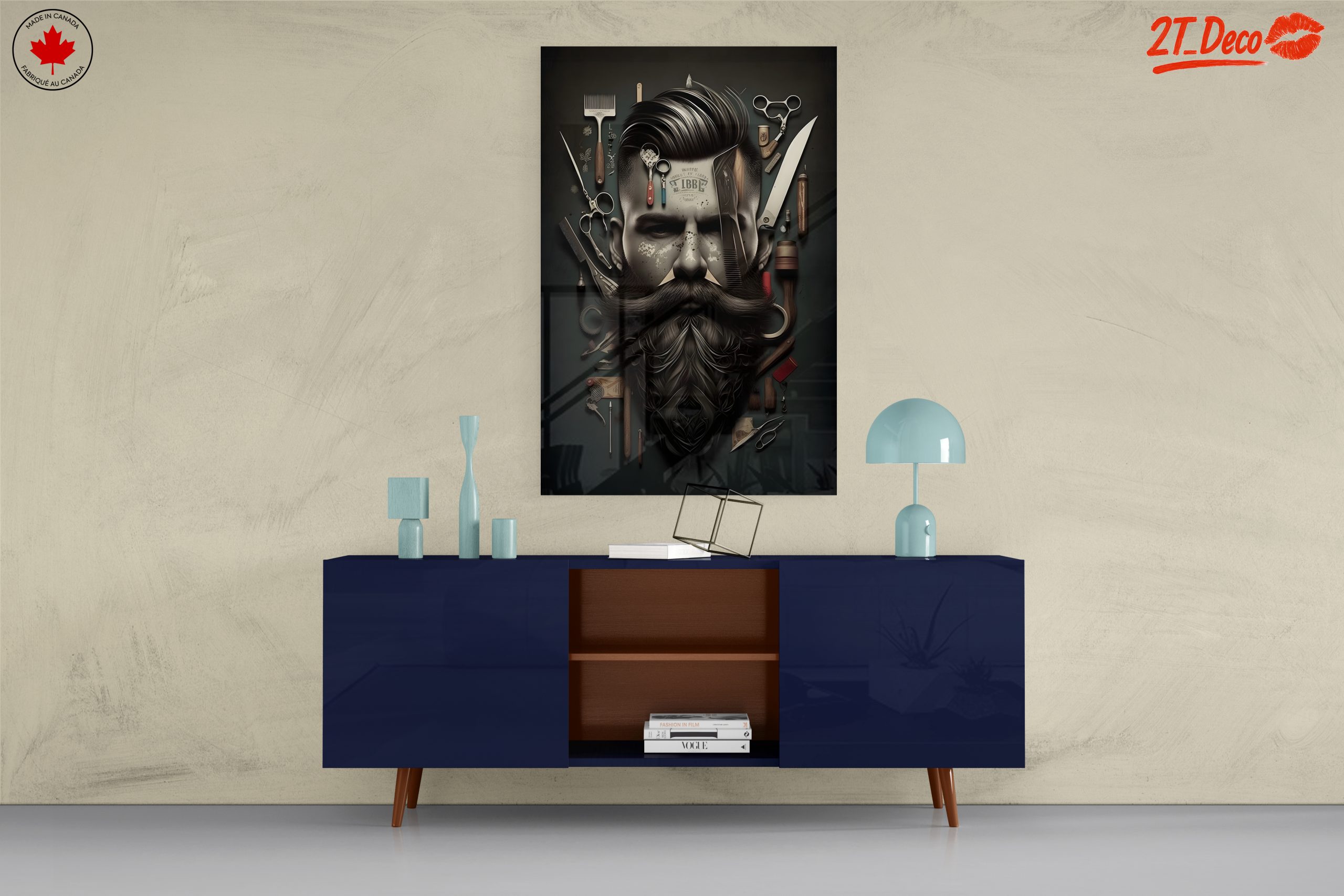 Stylish Barber Industry Artwork - Image 8