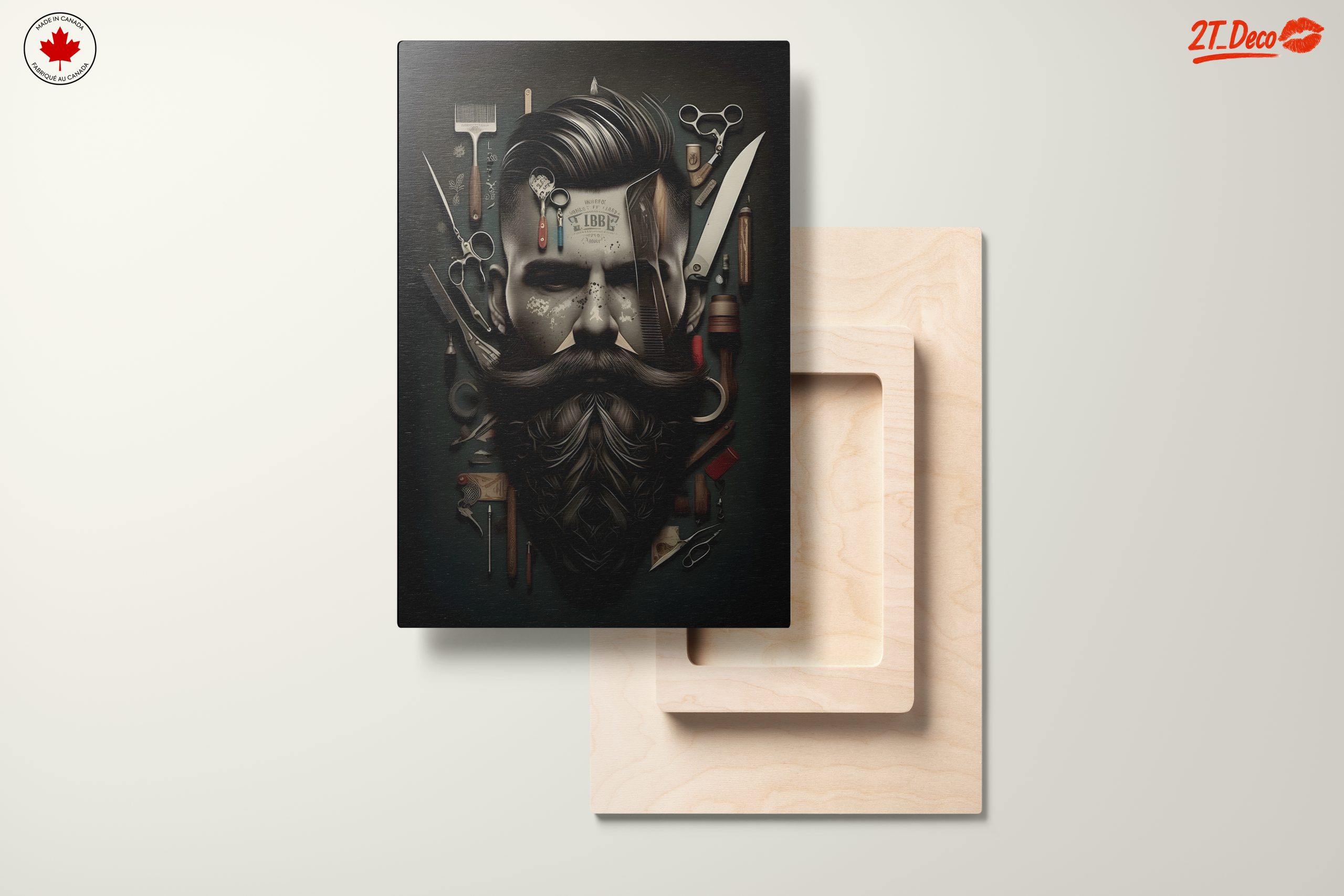 Stylish Barber Industry Artwork - Image 11