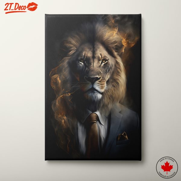 Majestic Lion in Suit Art