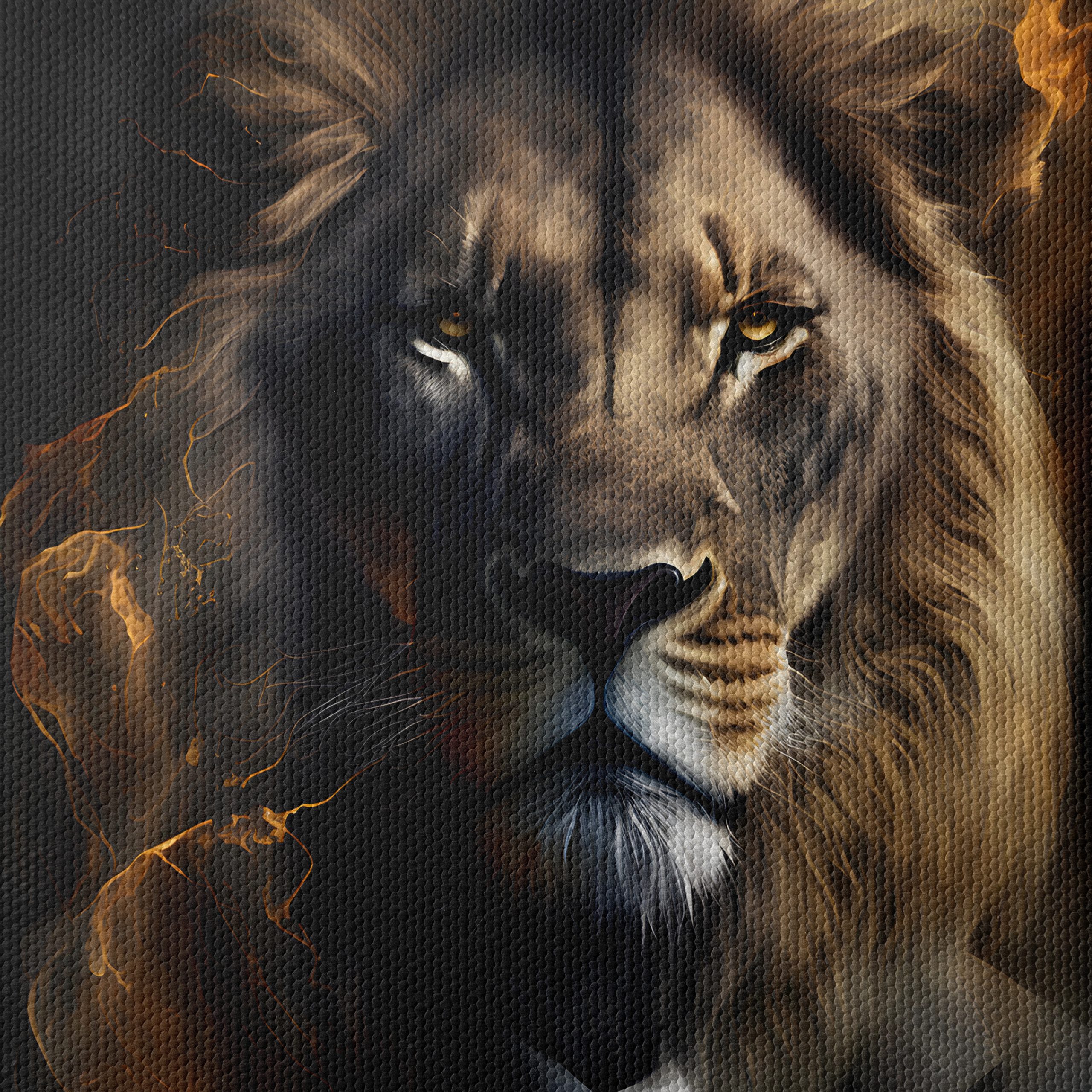 Majestic Lion in Suit Art - Image 4