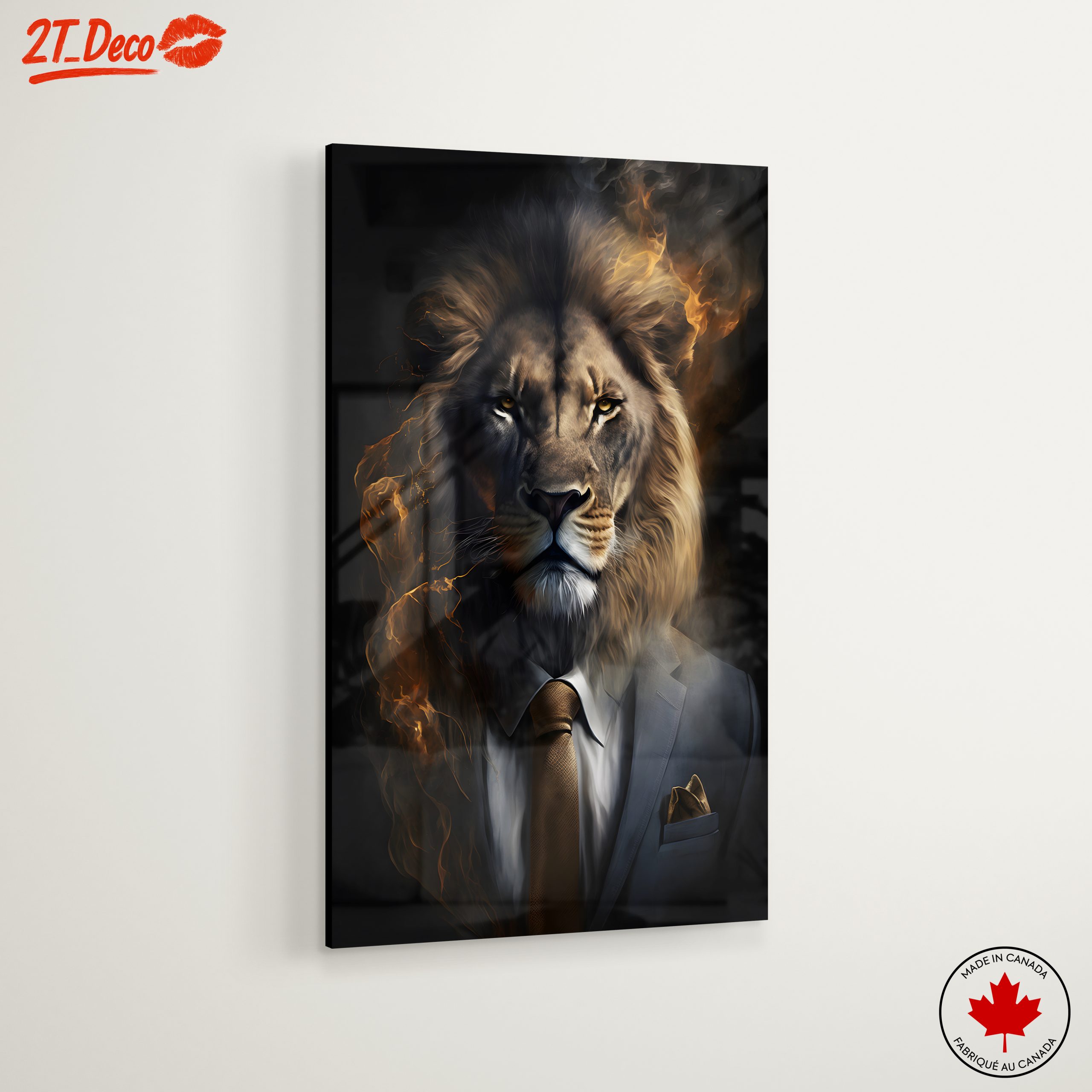Majestic Lion in Suit Art - Image 6