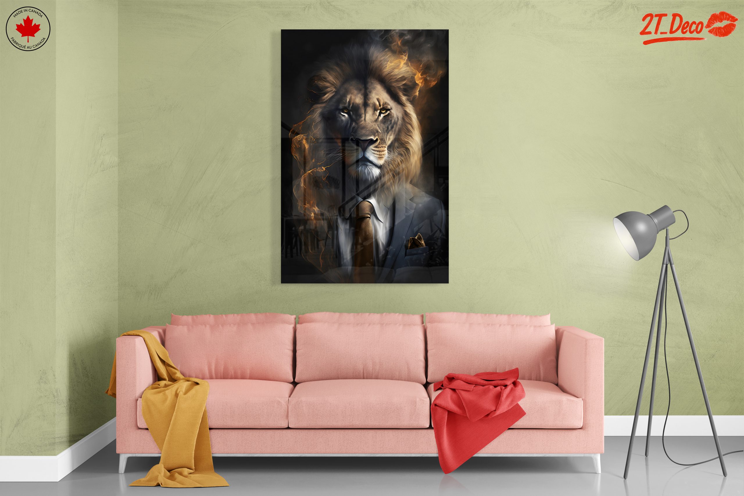 Majestic Lion in Suit Art - Image 7