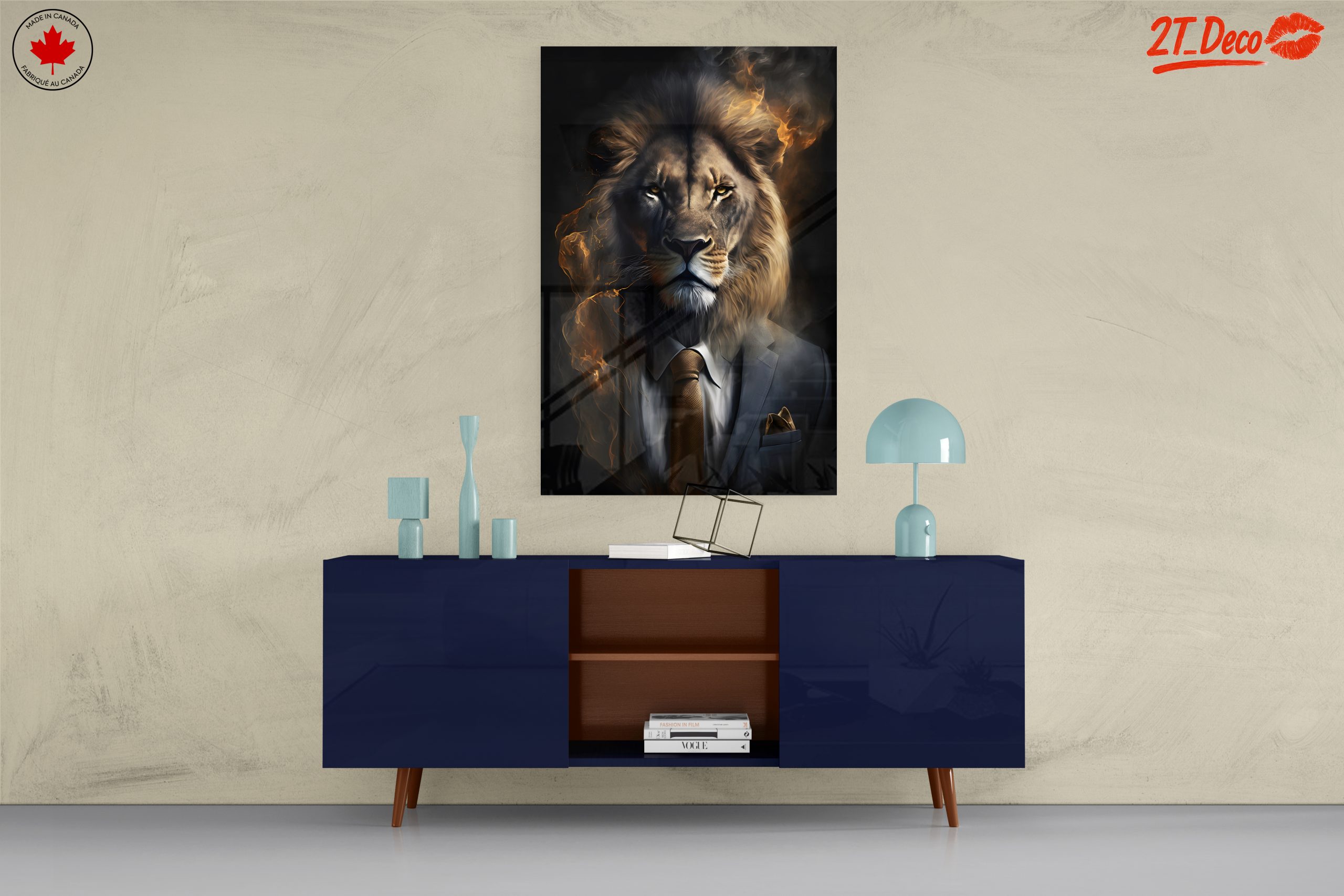 Majestic Lion in Suit Art - Image 8