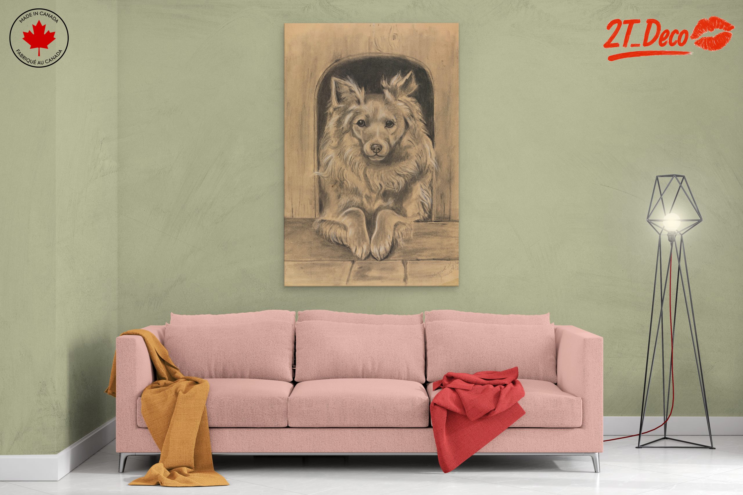 Charming Dog Portrait Artwork - Image 2