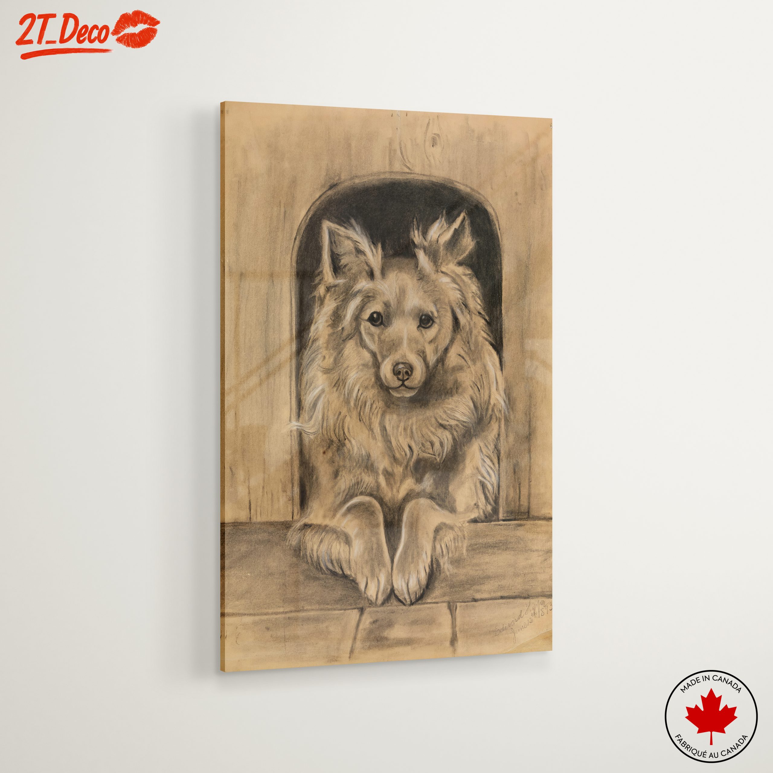 Charming Dog Portrait Artwork - Image 6