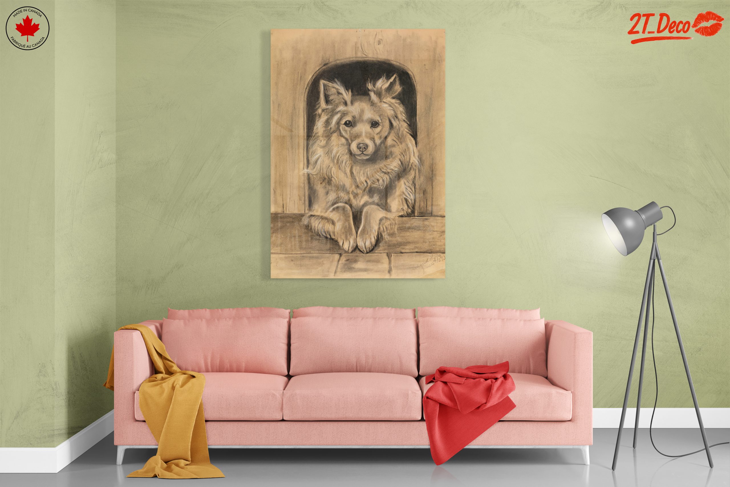 Charming Dog Portrait Artwork - Image 7