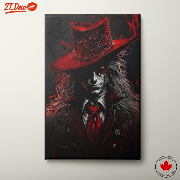 Dramatic Fantasy Character with Red Hat