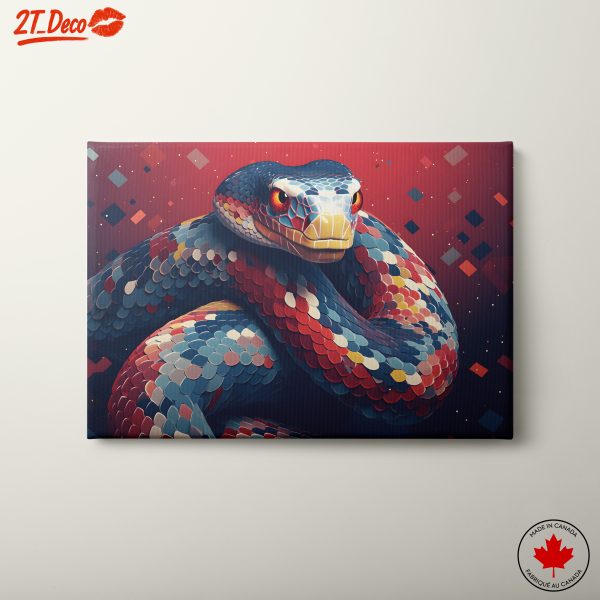 Vibrant Colorful Snake Art 2