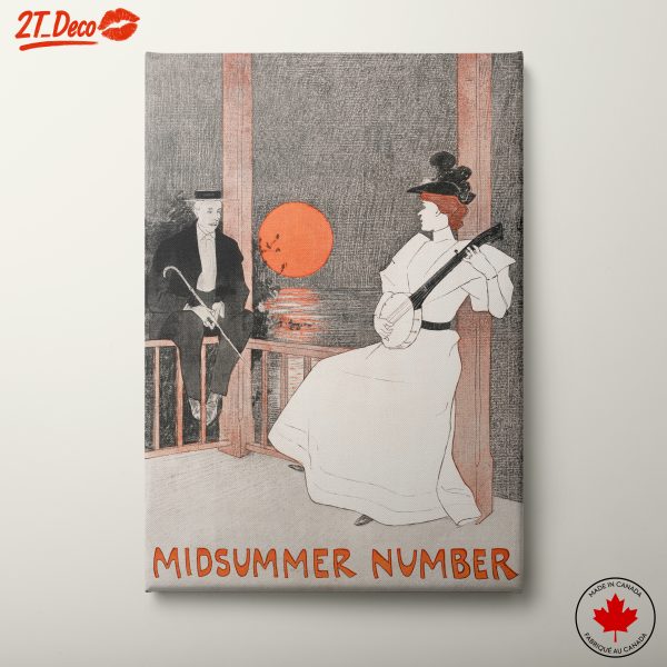 Vintage Midsummer Female Portrait Art