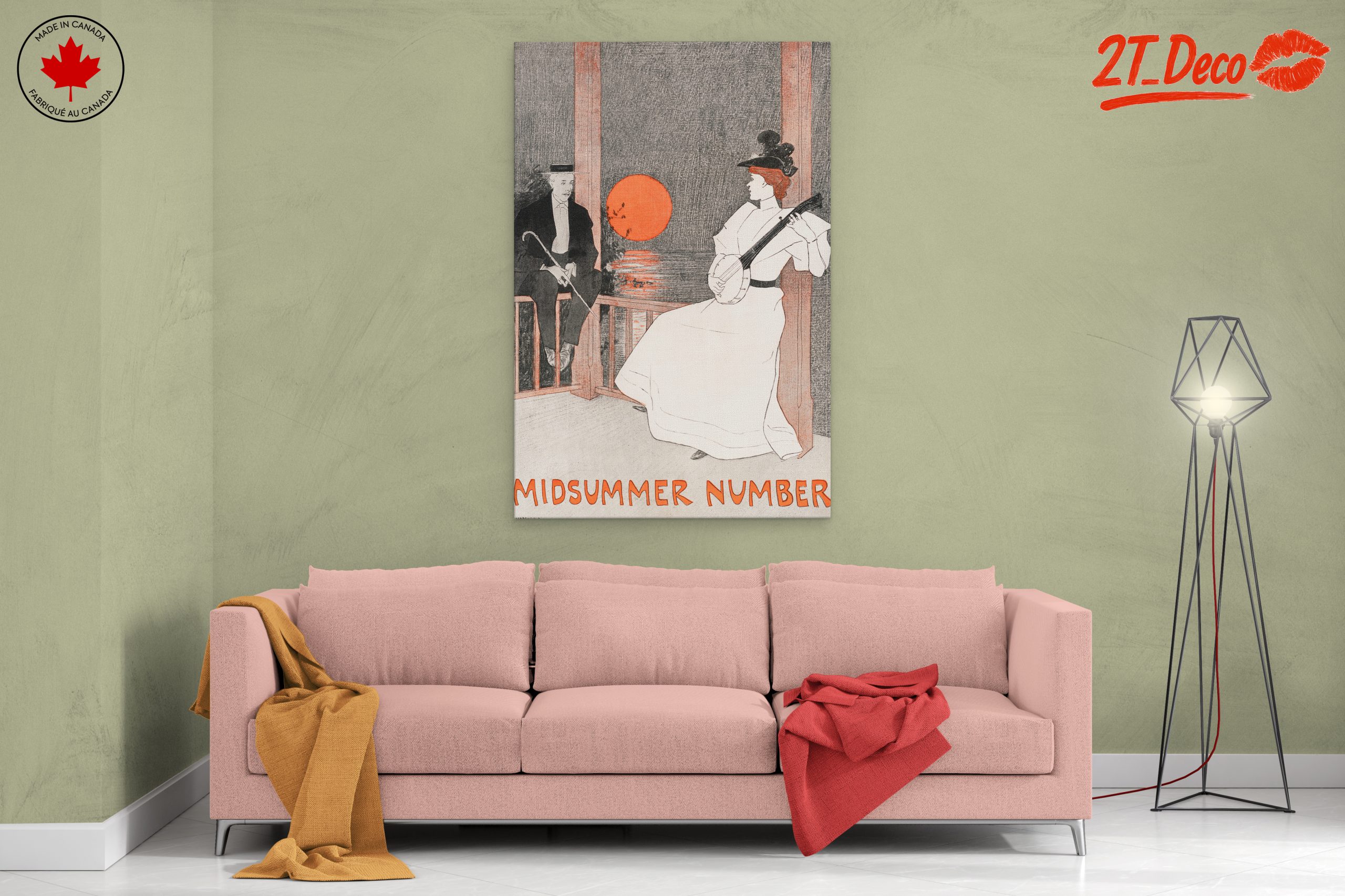 Vintage Midsummer Female Portrait Art - Image 2