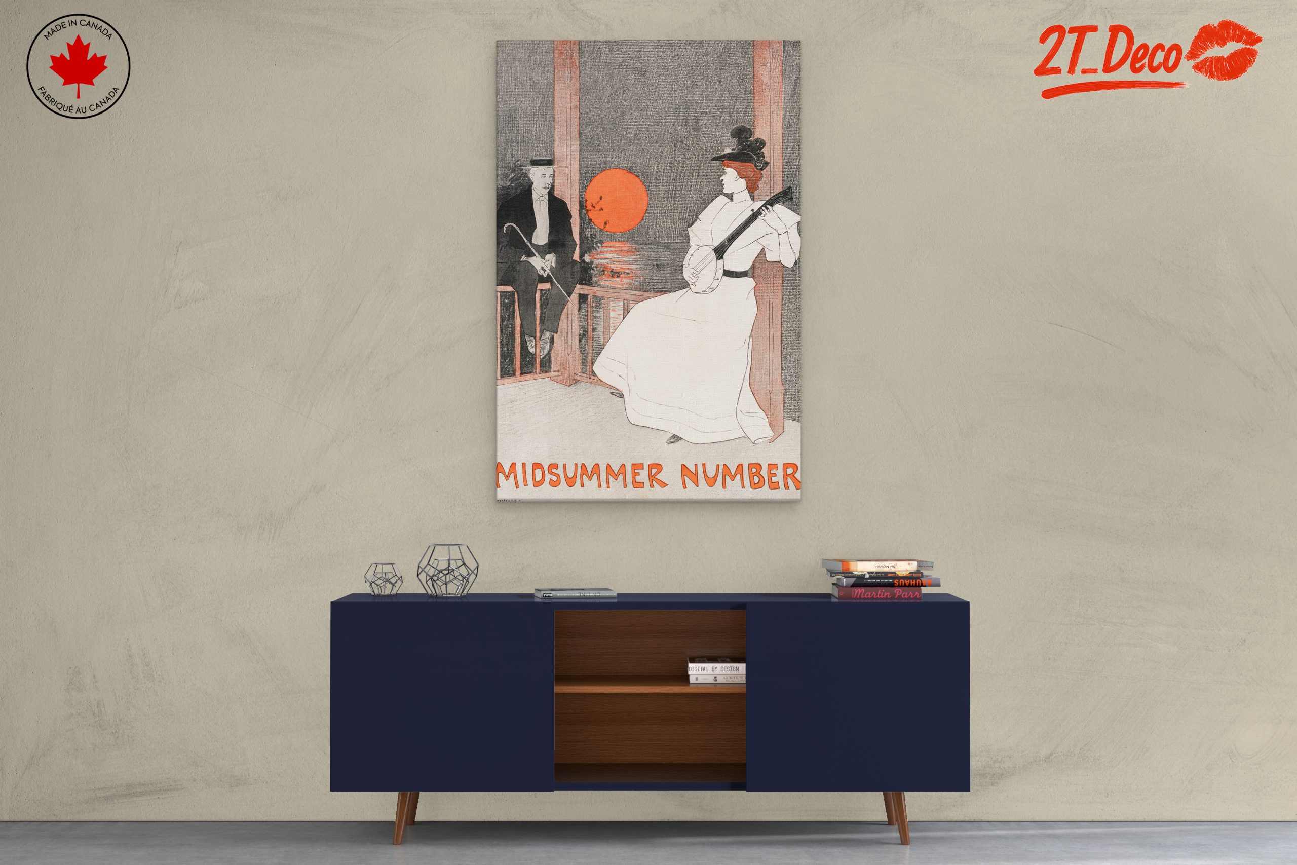 Vintage Midsummer Female Portrait Art - Image 3