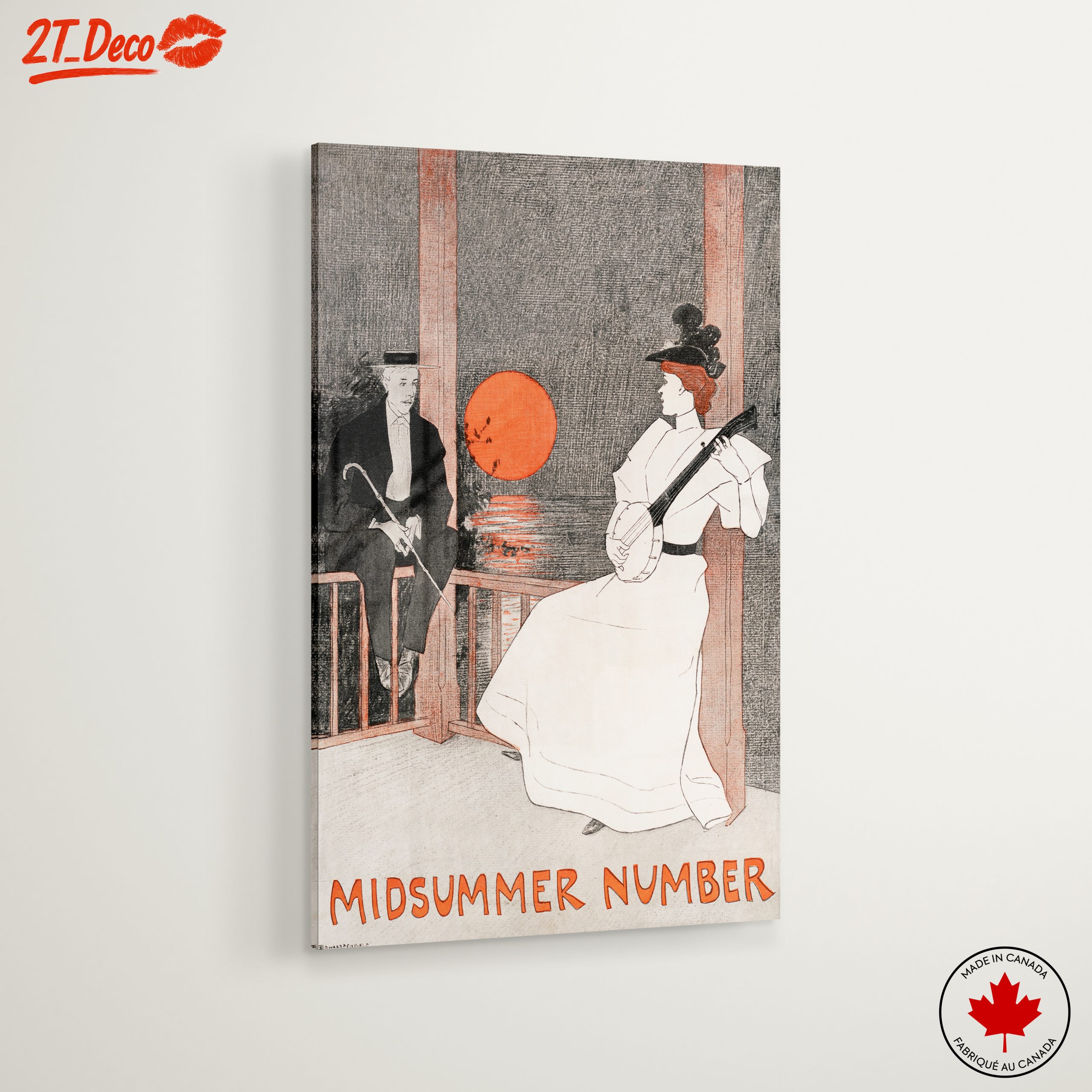 Vintage Midsummer Female Portrait Art - Image 6