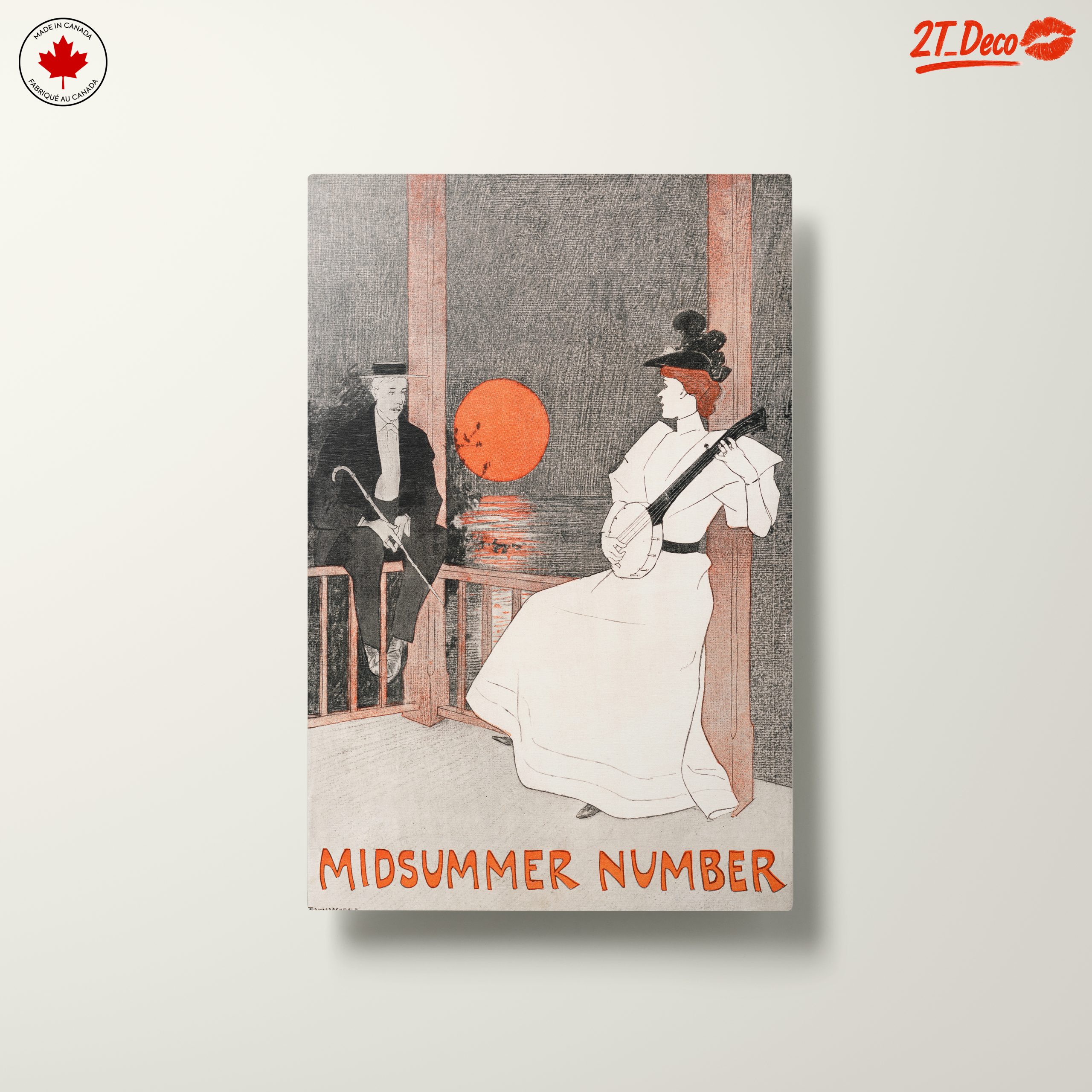 Vintage Midsummer Female Portrait Art - Image 10