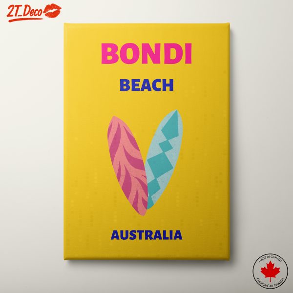 Bondi Beach Artwork Featuring Vibrant Designs