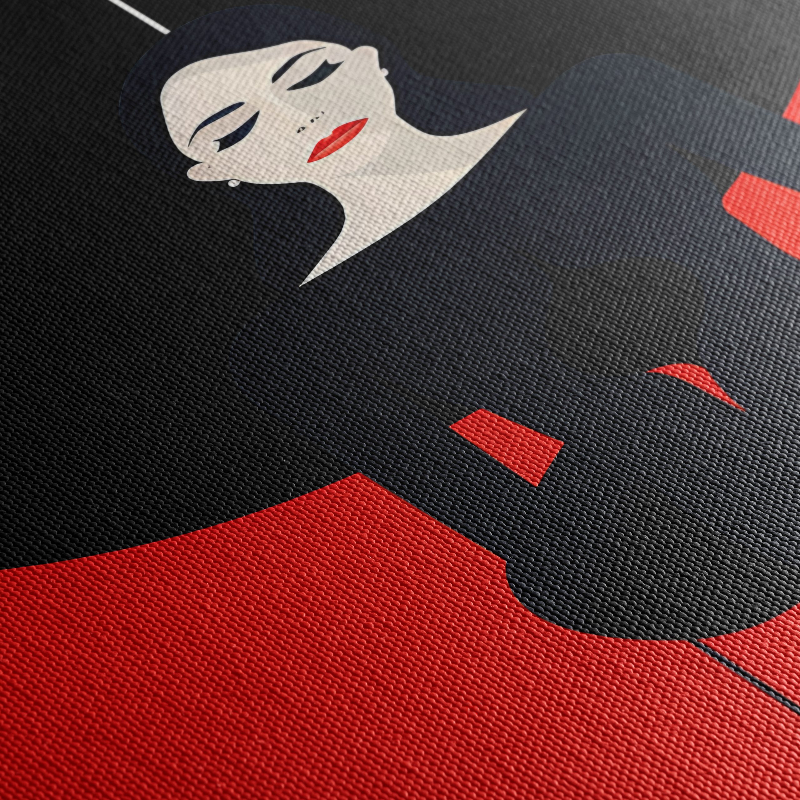 Stylized Character with Bold Background - Image 5