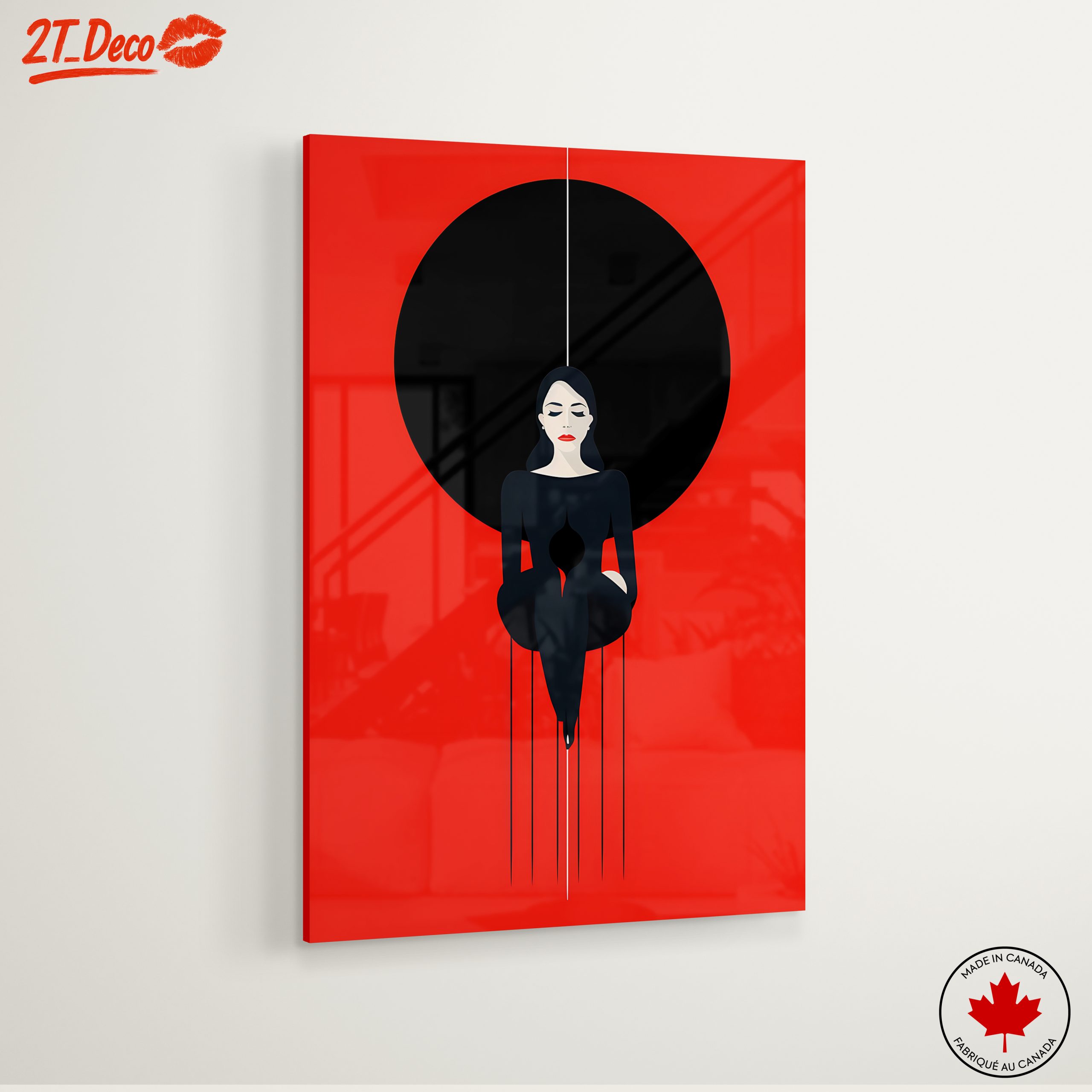 Stylized Character with Bold Background - Image 6