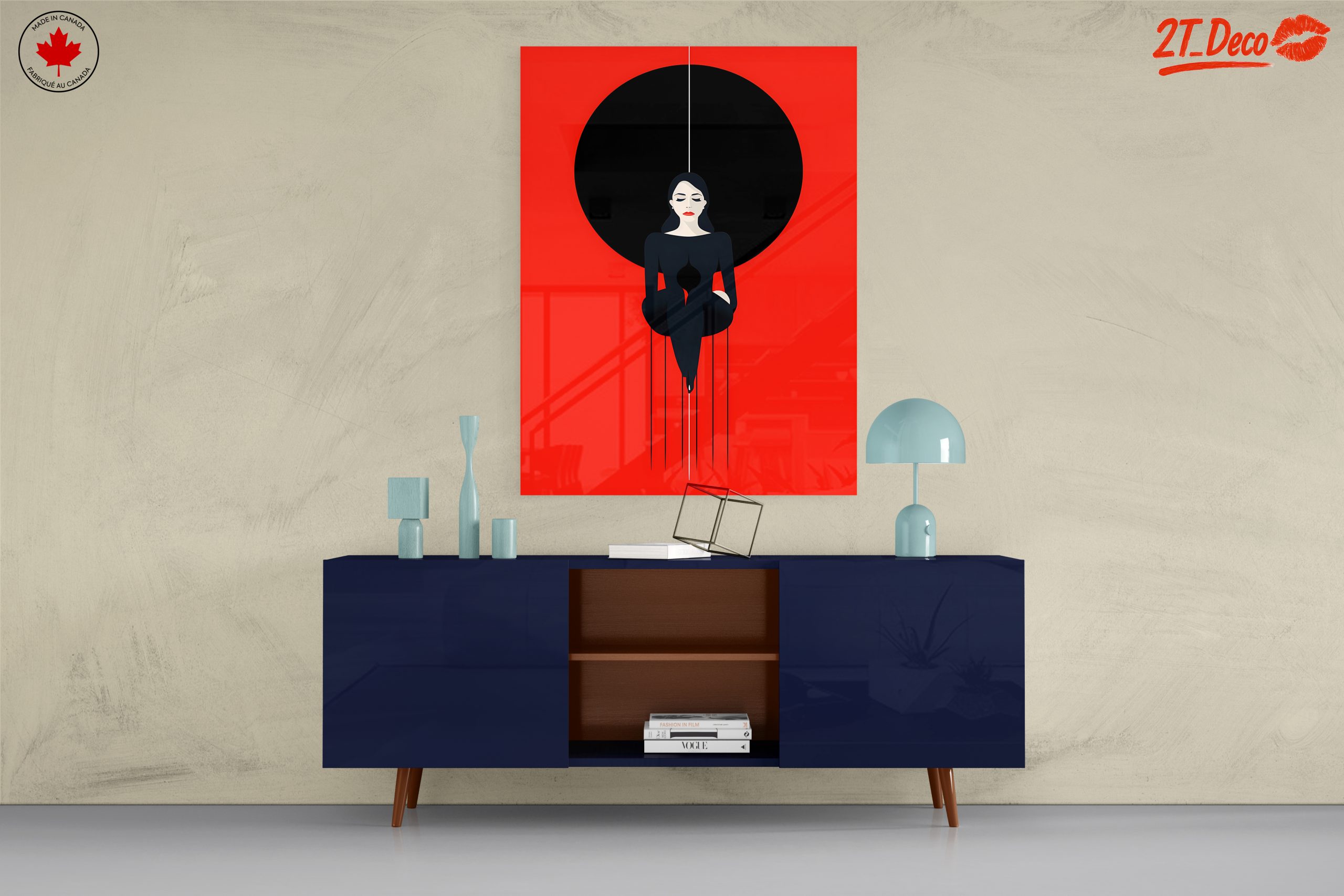 Stylized Character with Bold Background - Image 8