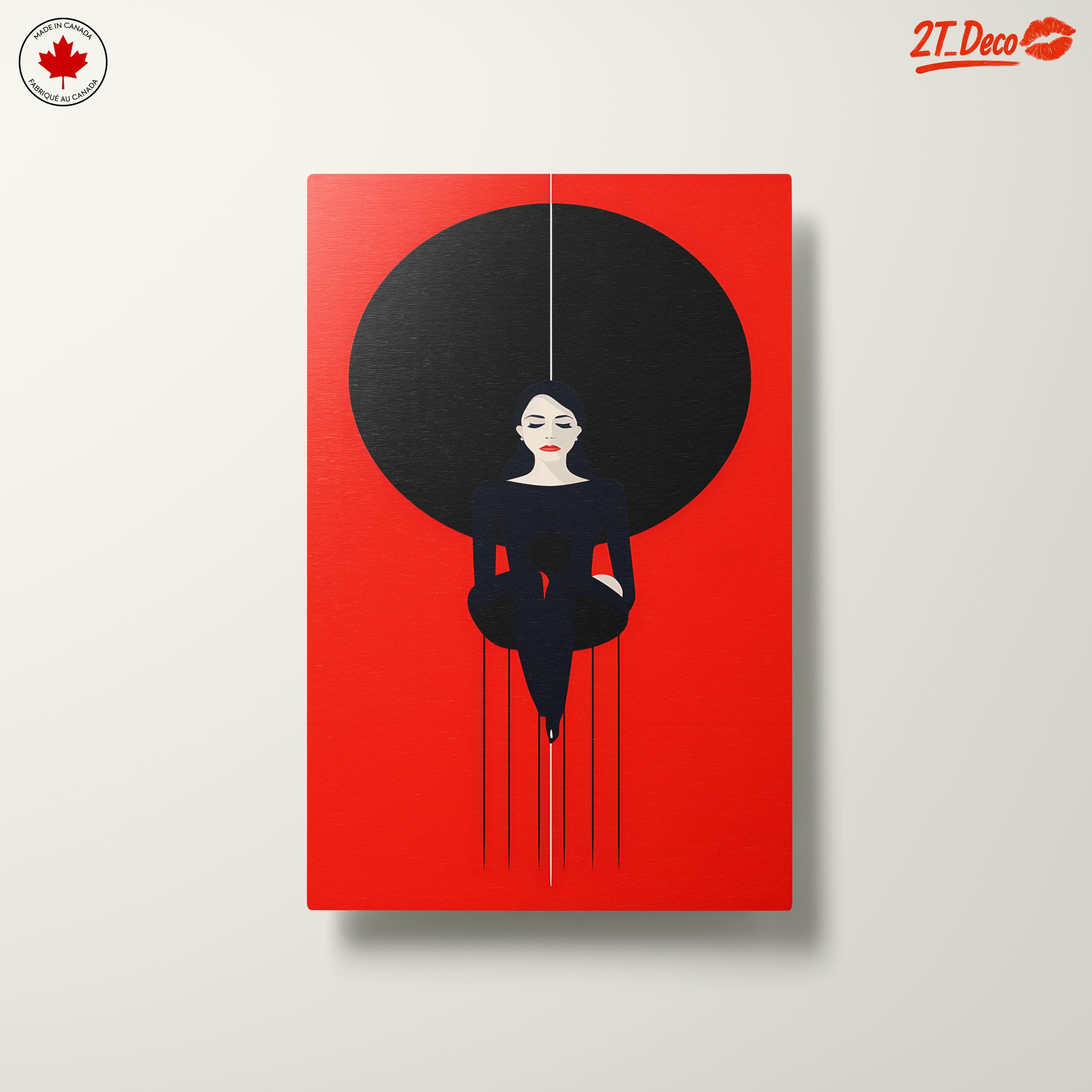Stylized Character with Bold Background - Image 10
