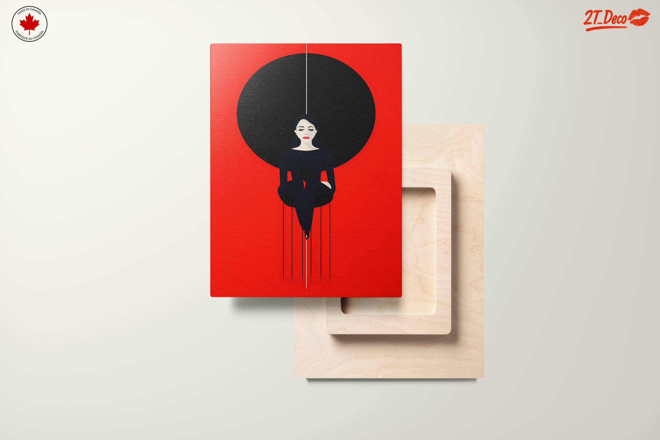 Stylized Character with Bold Background - Image 11