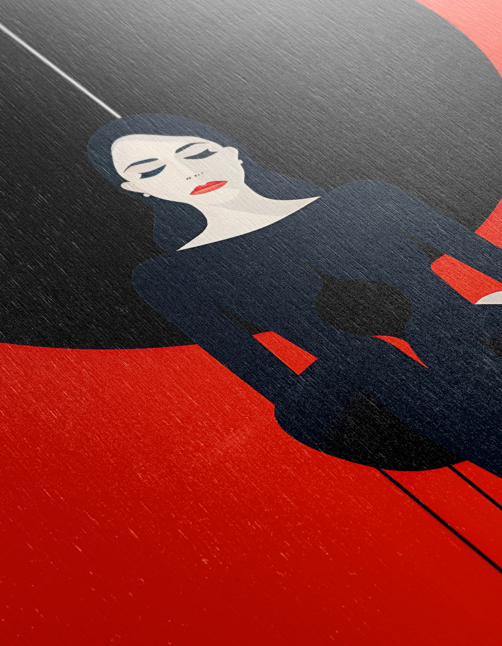 Stylized Character with Bold Background - Image 12