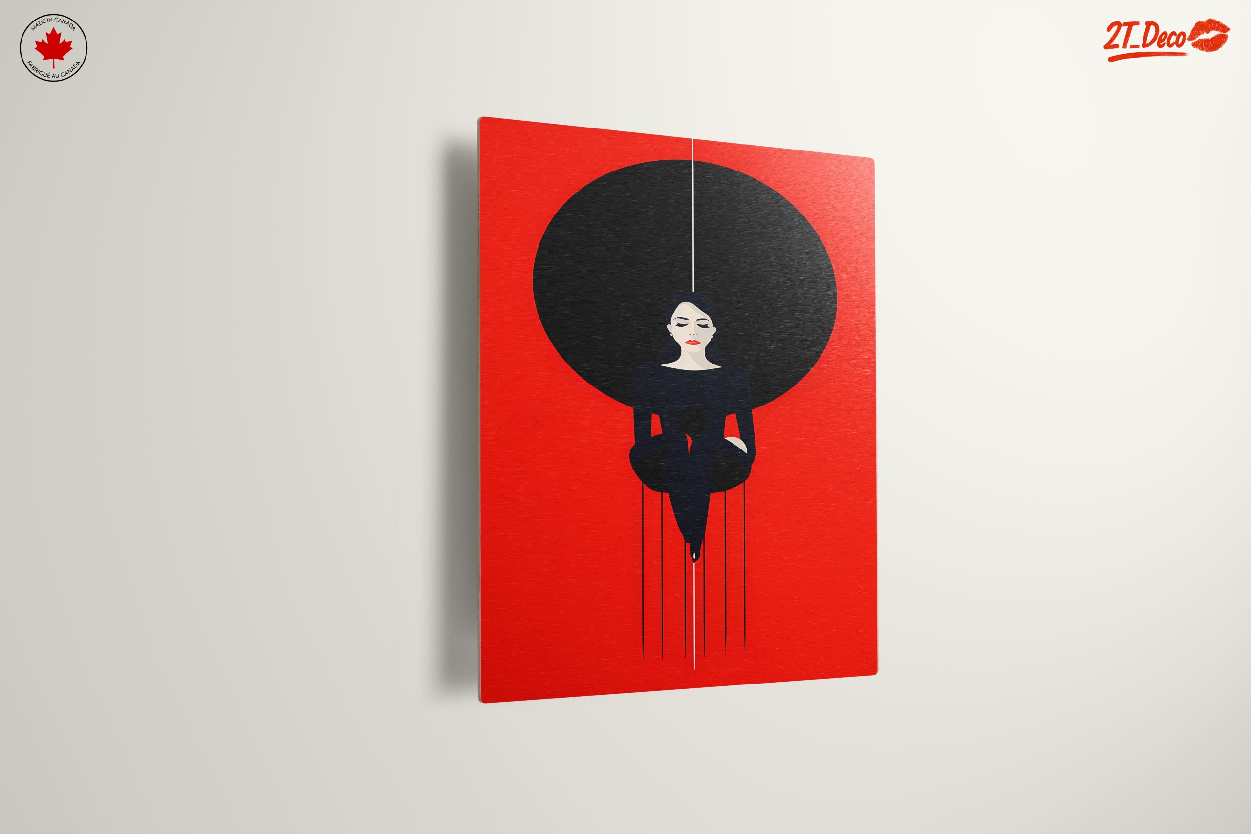 Stylized Character with Bold Background - Image 13