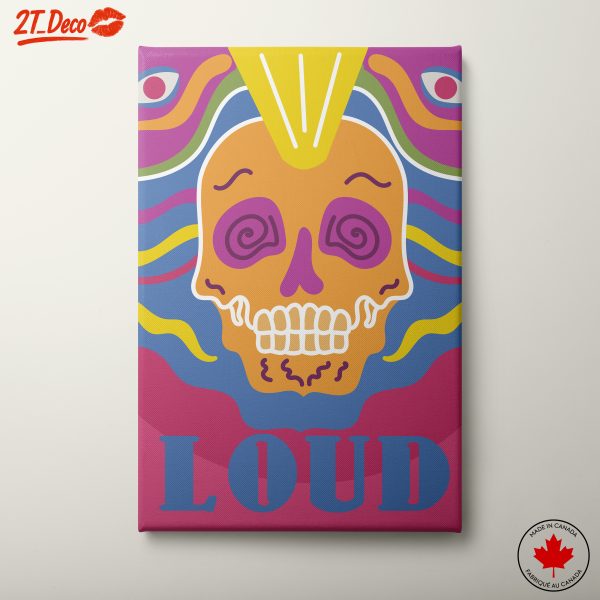 Vibrant Contemporary Cultural Skull Art