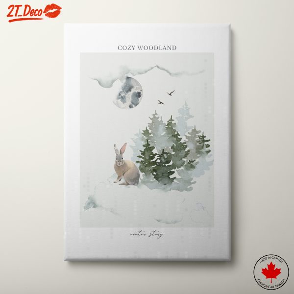 Cozy Woodland Winter Story Art