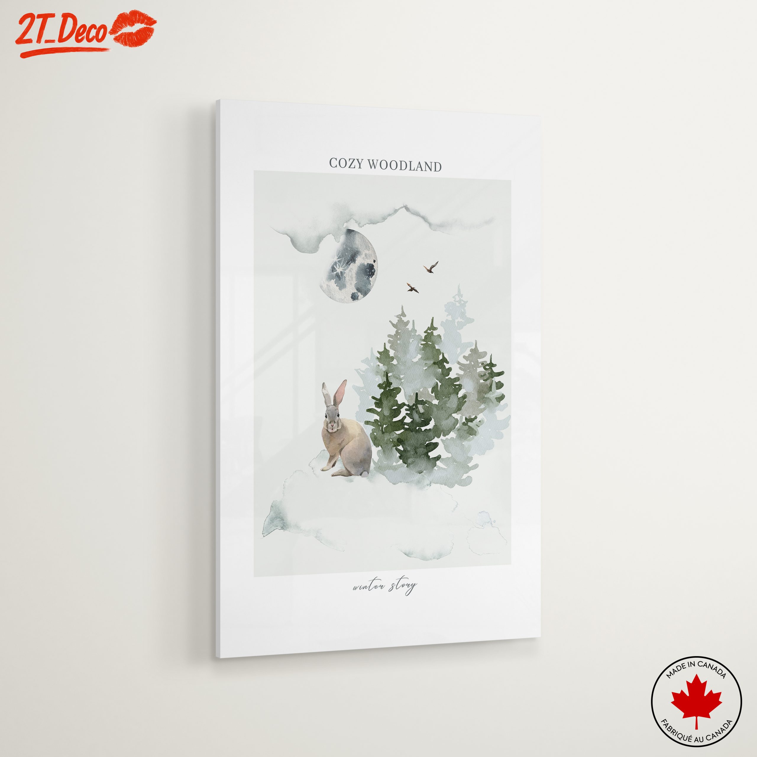 Cozy Woodland Winter Story Art - Image 6