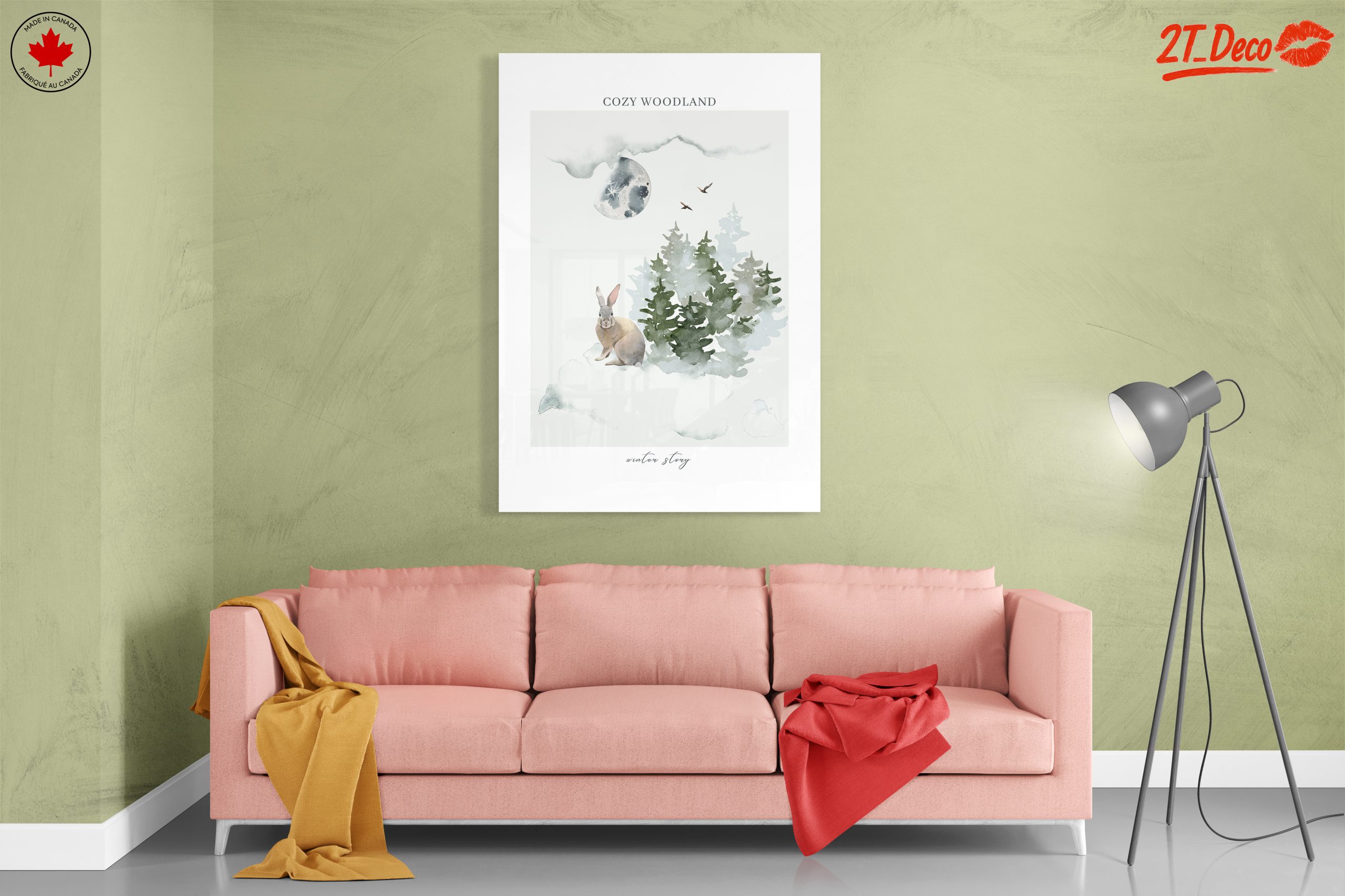 Cozy Woodland Winter Story Art - Image 7