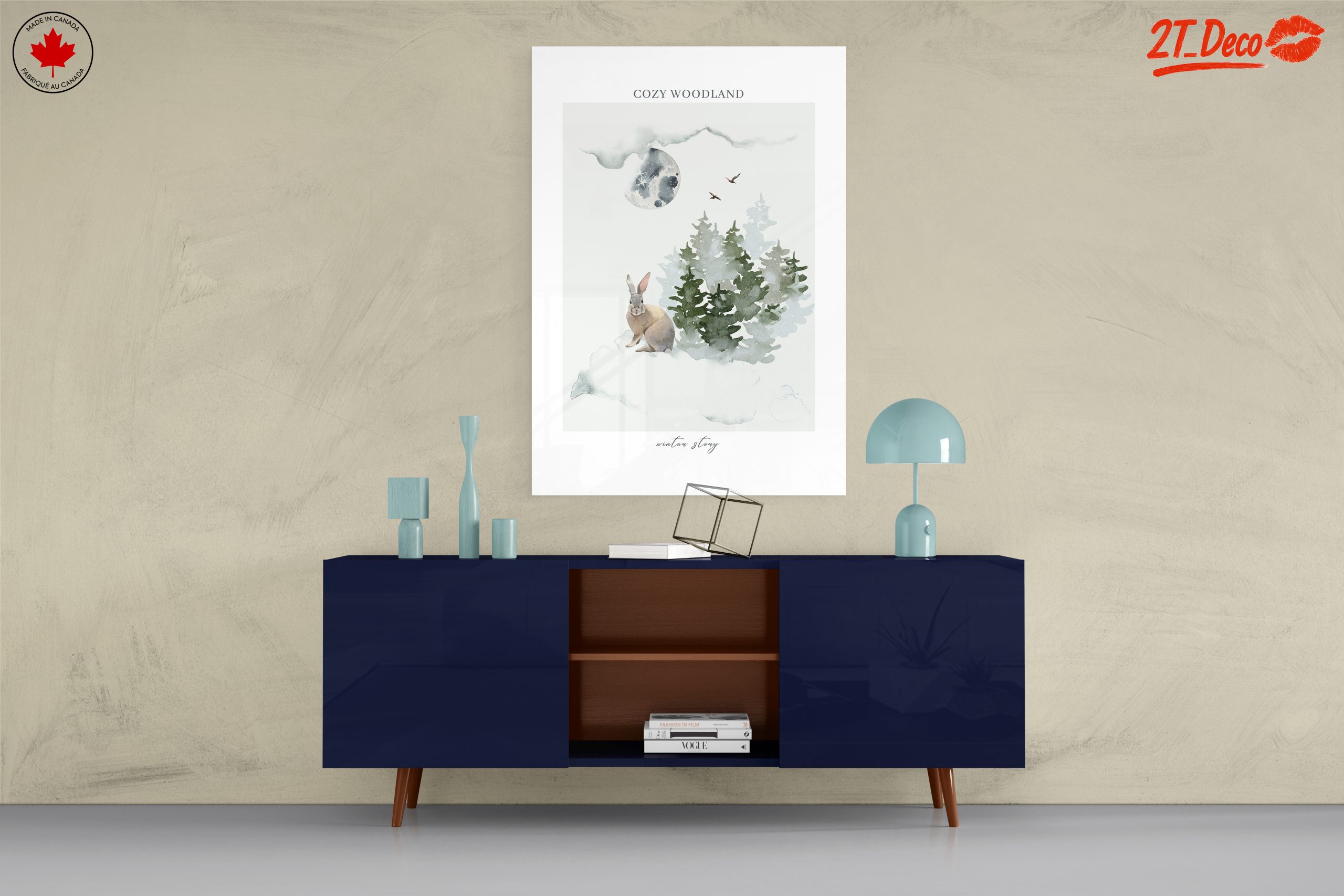 Cozy Woodland Winter Story Art - Image 8