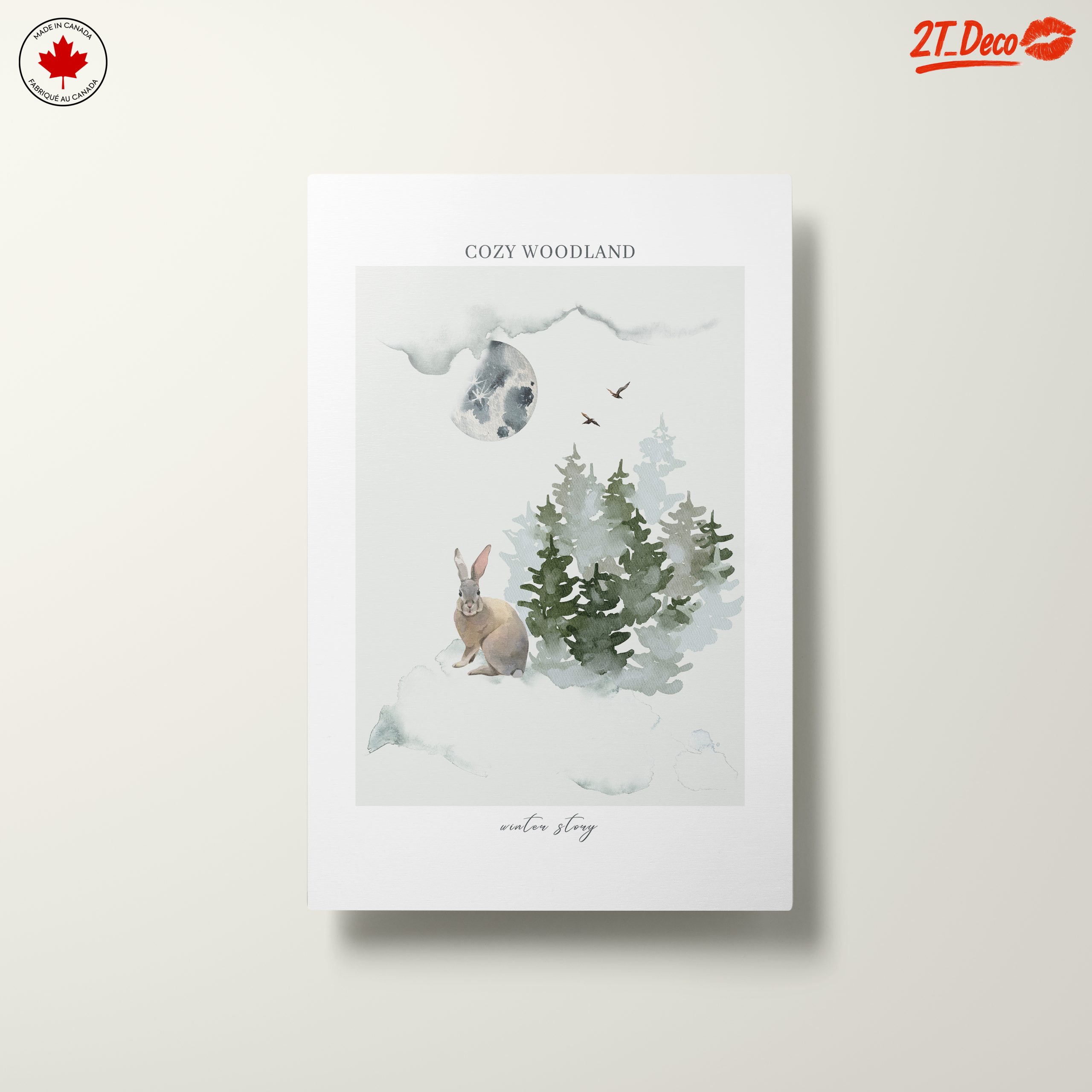 Cozy Woodland Winter Story Art - Image 10