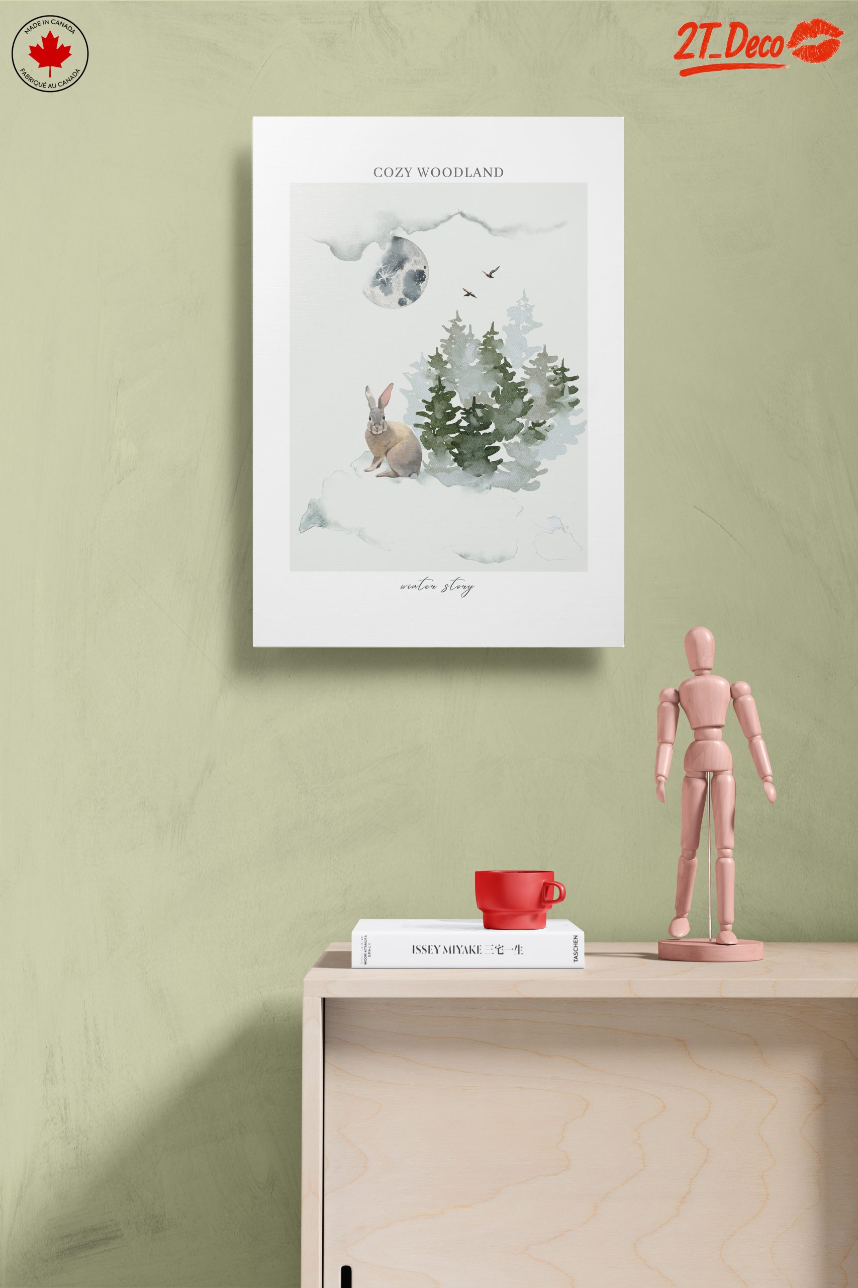 Cozy Woodland Winter Story Art - Image 14